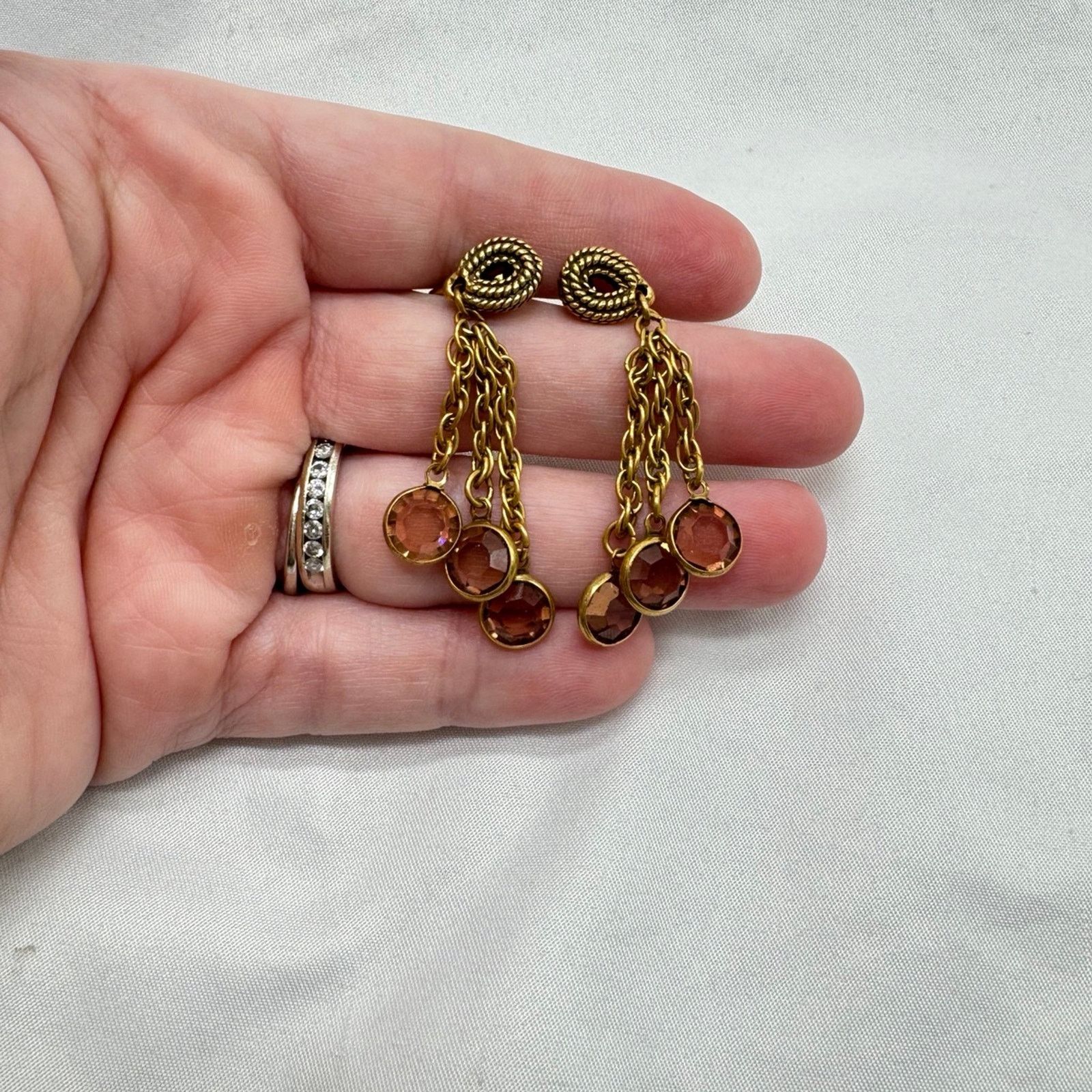 NBDN Nobrandedon VTG screw back dangle earrings Size ONE SIZE - 1 Thumbnail