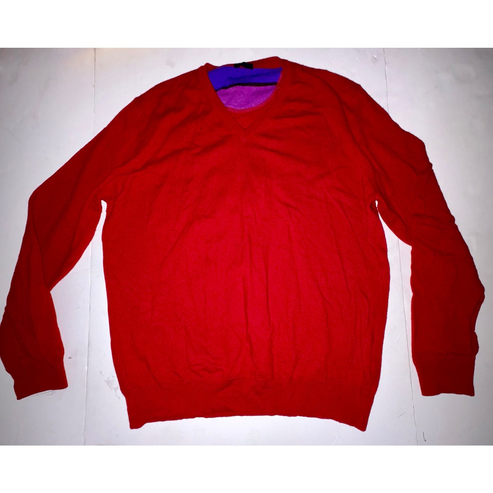 Altea Altea mens cashmere wool sweater longsleeve red Italy xxl Size US XXL / EU 58 / 5 - 1 Thumbnail