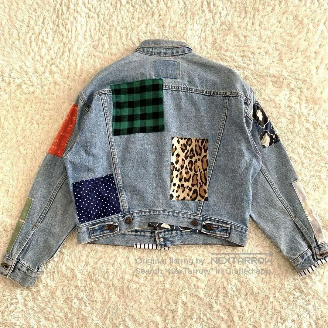 levi's x awake ny patchwork denim jacket.