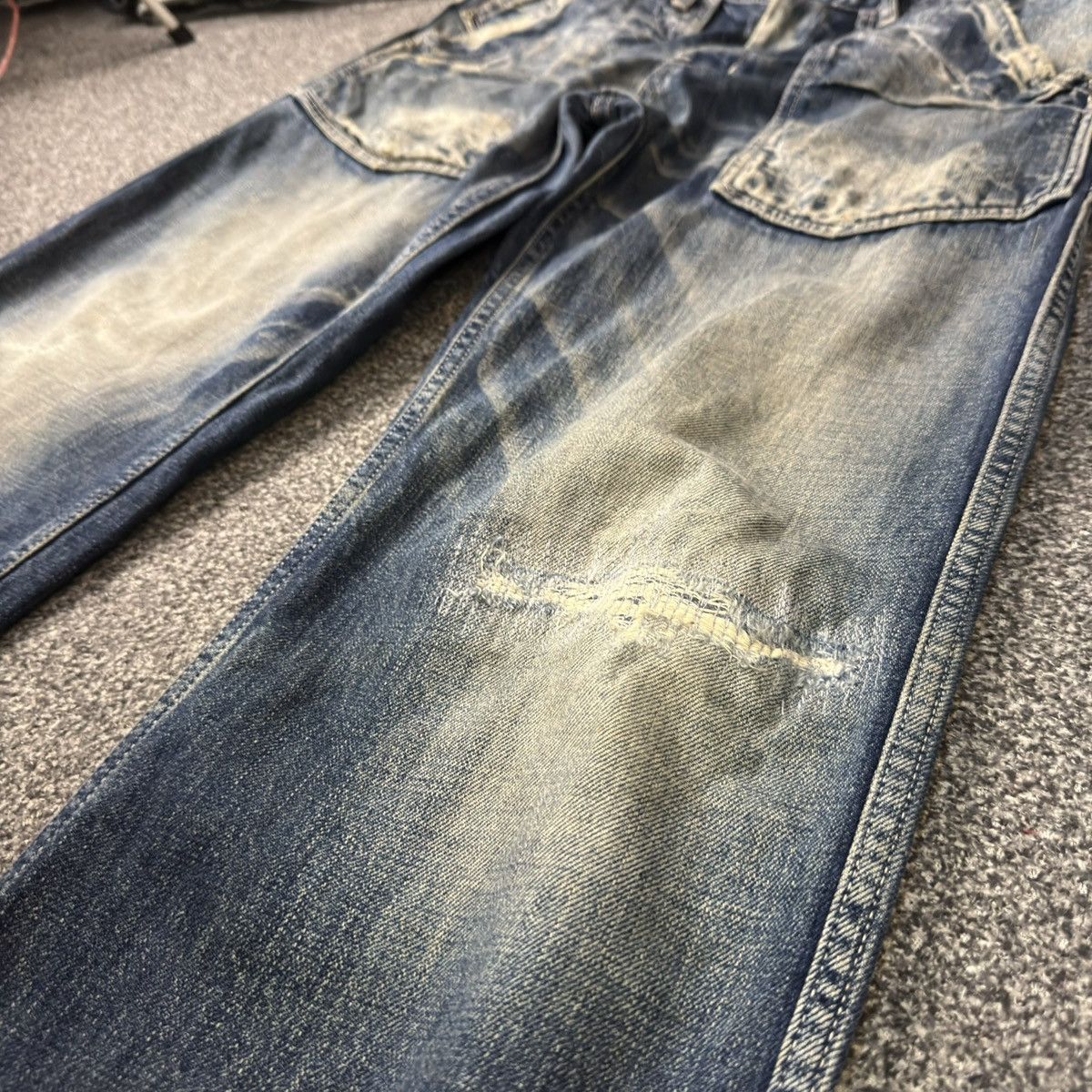 KOJIMA GENES Japanese Heavy Vintage Johnbull Kojima Japan Workwear Denim Size US 31 - 6 Thumbnail