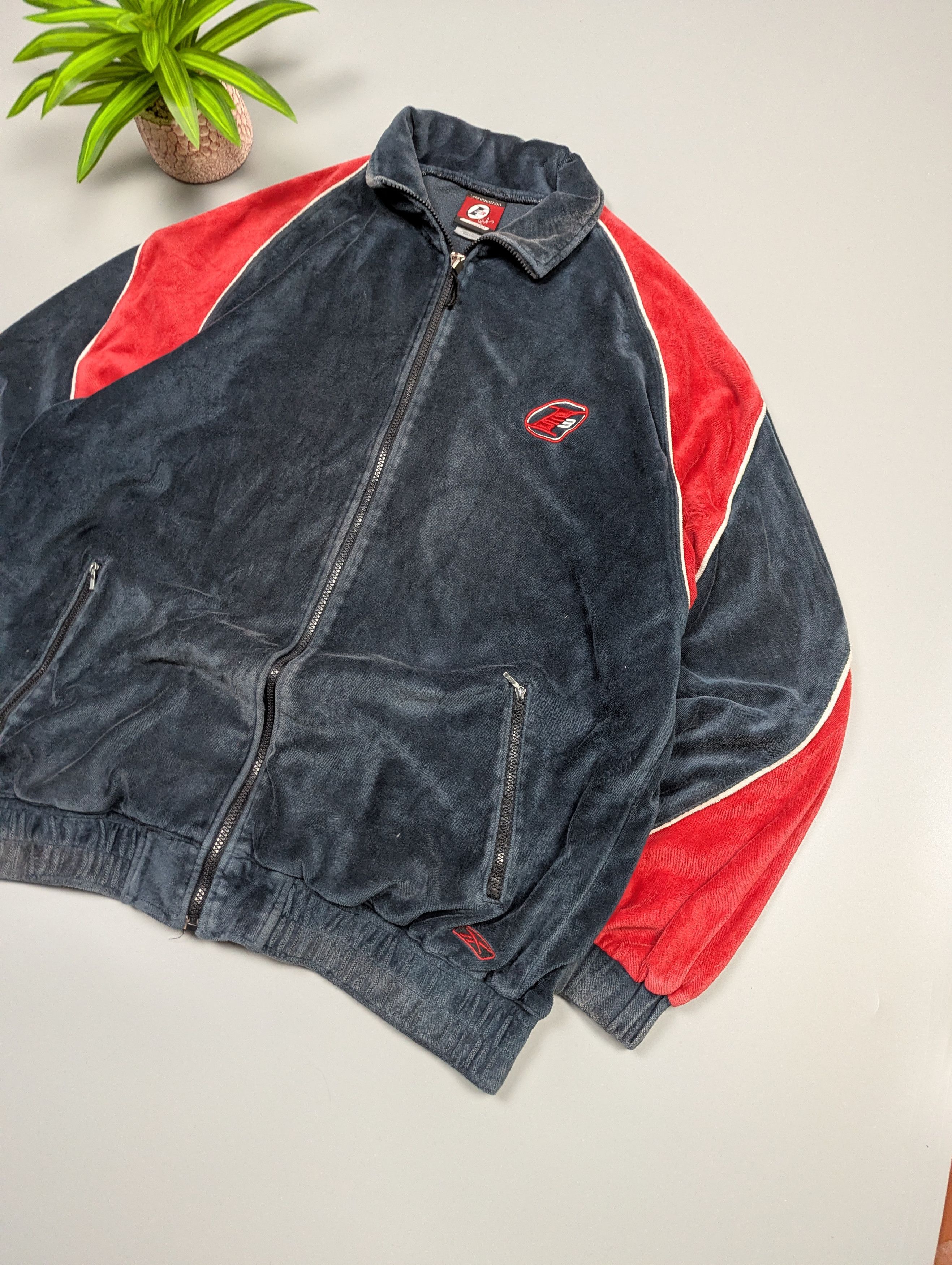 Reebok Vintage Reebok Allen Iverson I3 Velour Track Jacket Size US L / EU 52-54 / 3 - 2 Thumbnail