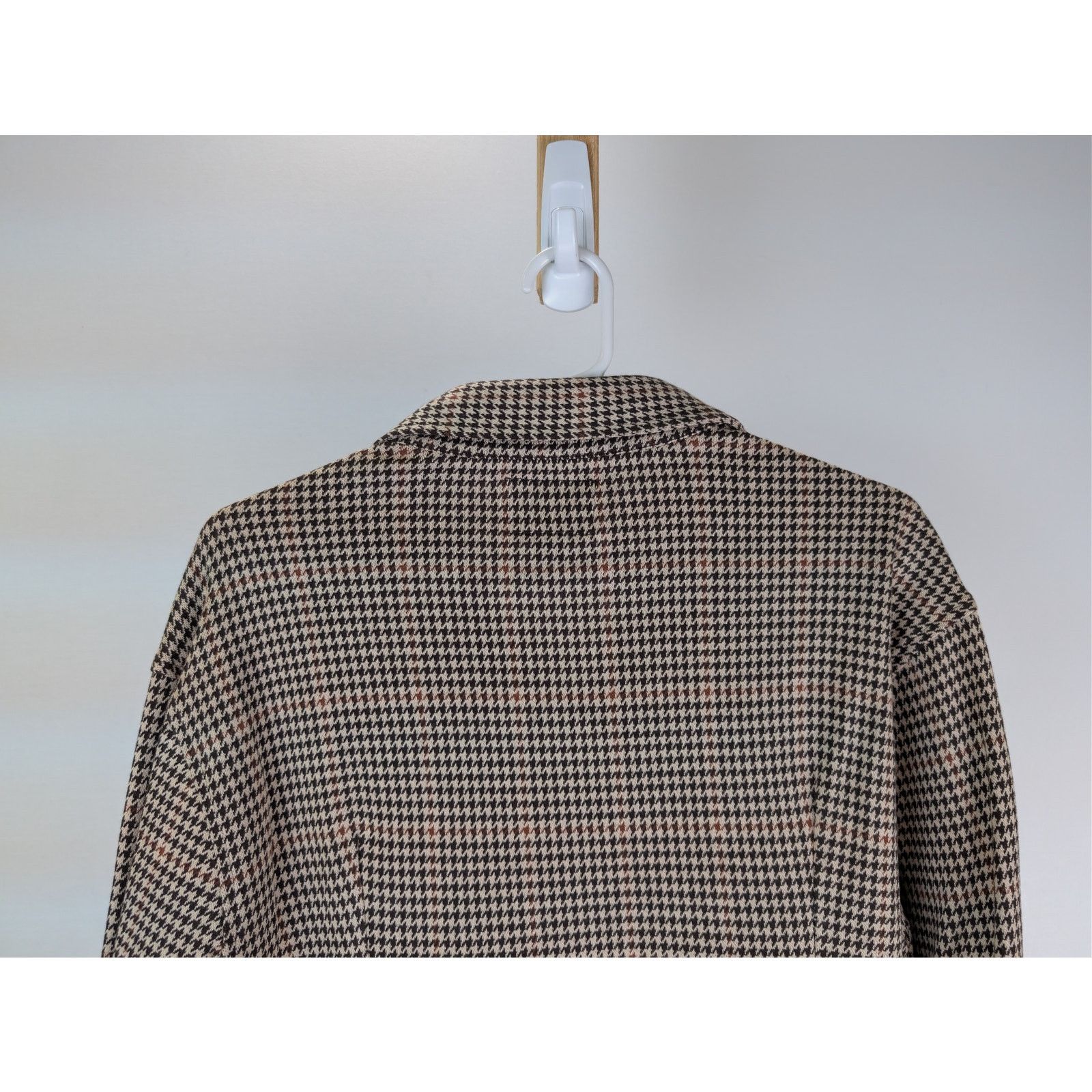 Todd Snyder o1rshd1 CC20 Houndstooth Double Knit Polo Shirt Saddle Brown Size US S / EU 44-46 / 1 - 11 Thumbnail