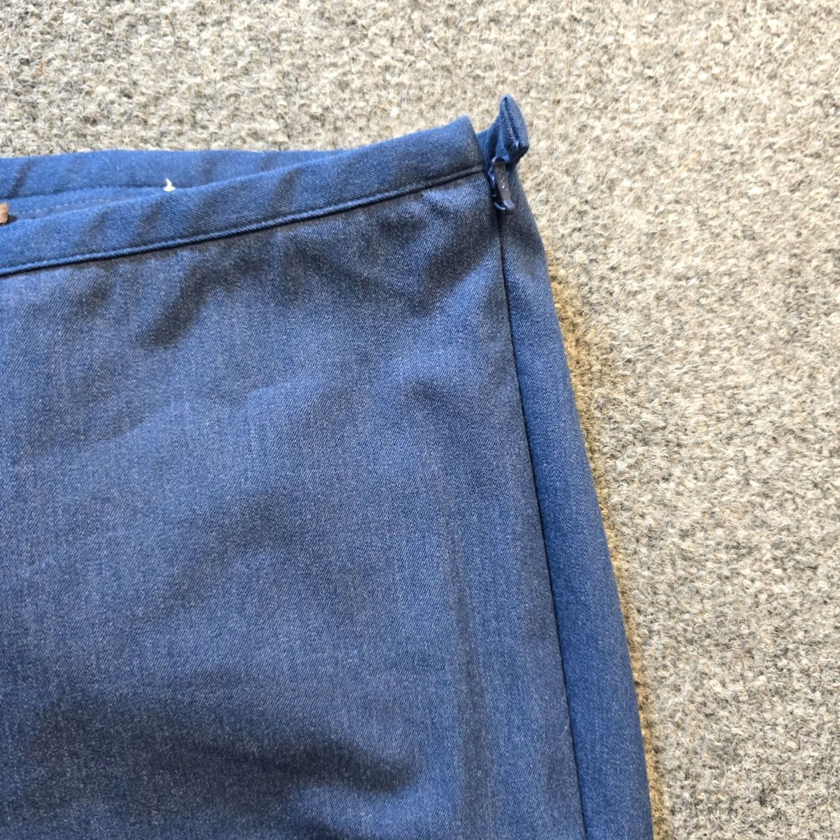 J.McLaughlin J. McLaughlin Pants Women Size 2 Blue Side Zip Flat Front Tapered Classic Capsule Dress Pants Mens? Size 26" / US 2 / IT 38 - 3 Thumbnail
