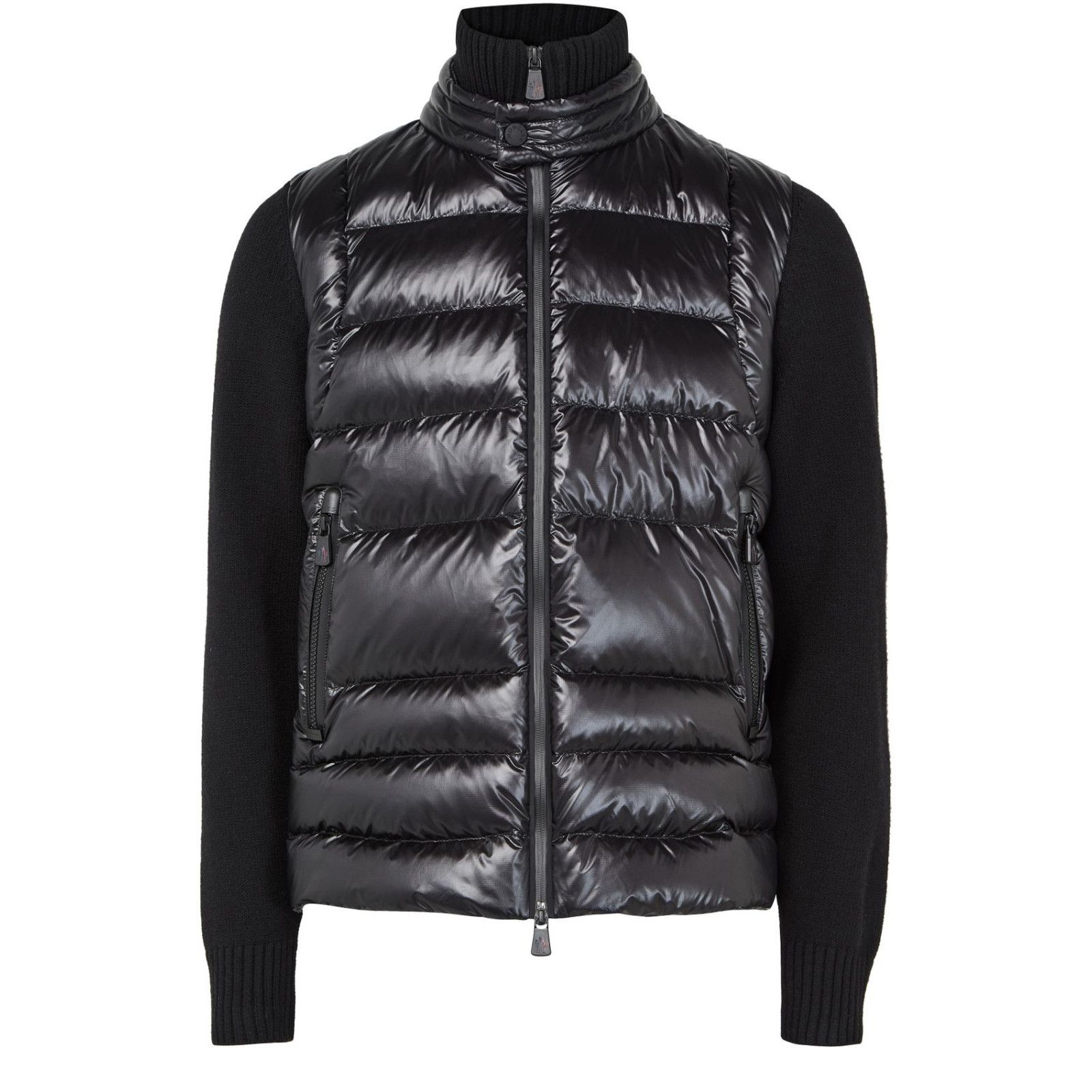 MONCLER Men's Black Zip Cardigan New (Men's size:S;)