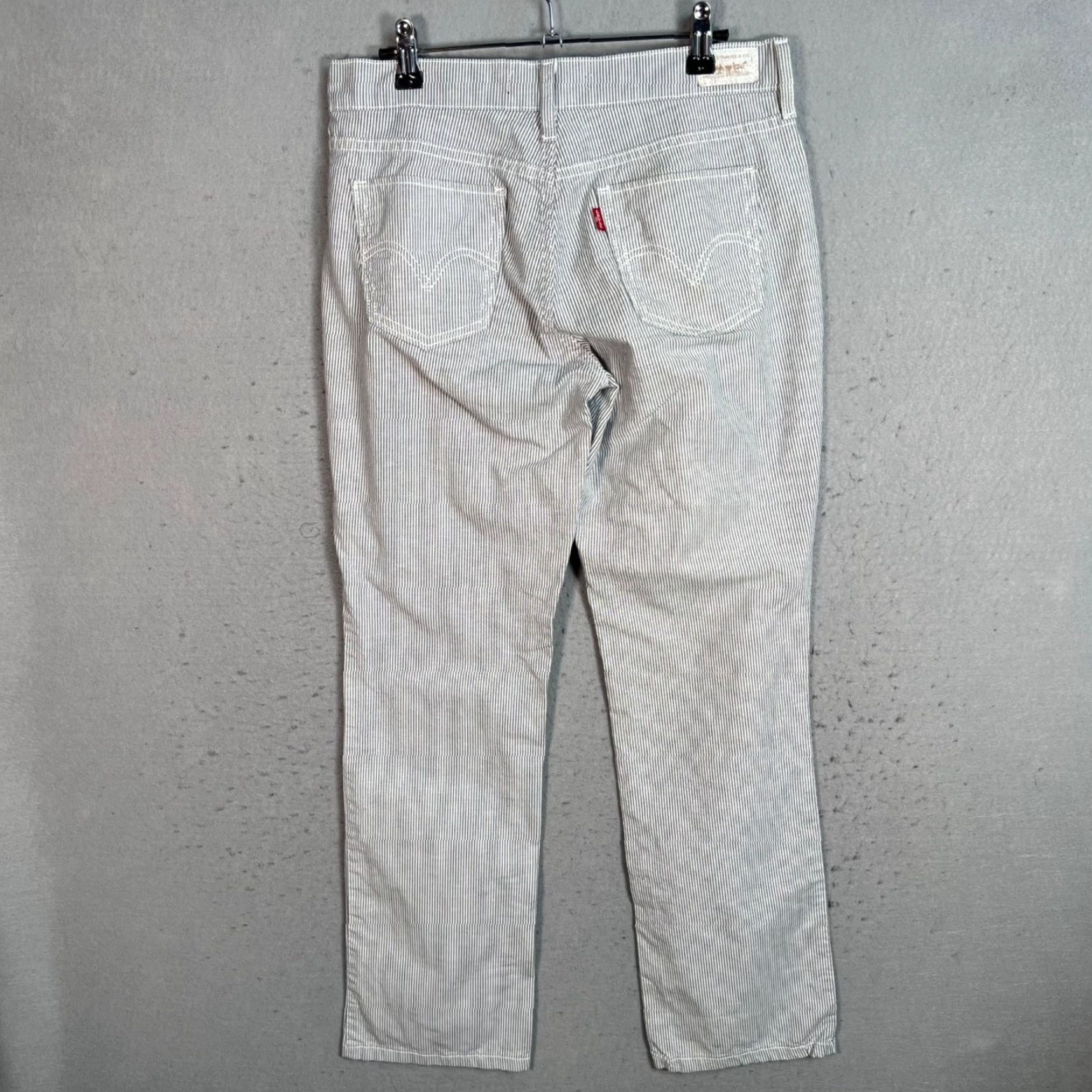 Levi's VINTAGE Levi's 505 Jeans Women's Straight Leg Cotton Blend Size 27 x 30 White Gray Size 27" / US 4 / IT 40 - 2 Thumbnail