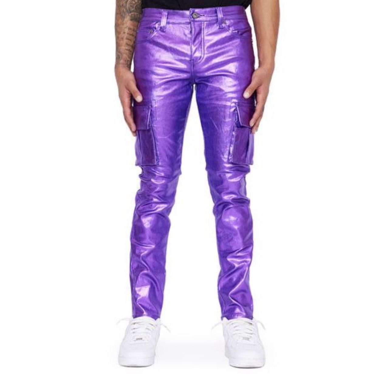 Valabasas Valabasas Purple Cargo Pants Size US 32 / EU 48 - 1 Thumbnail
