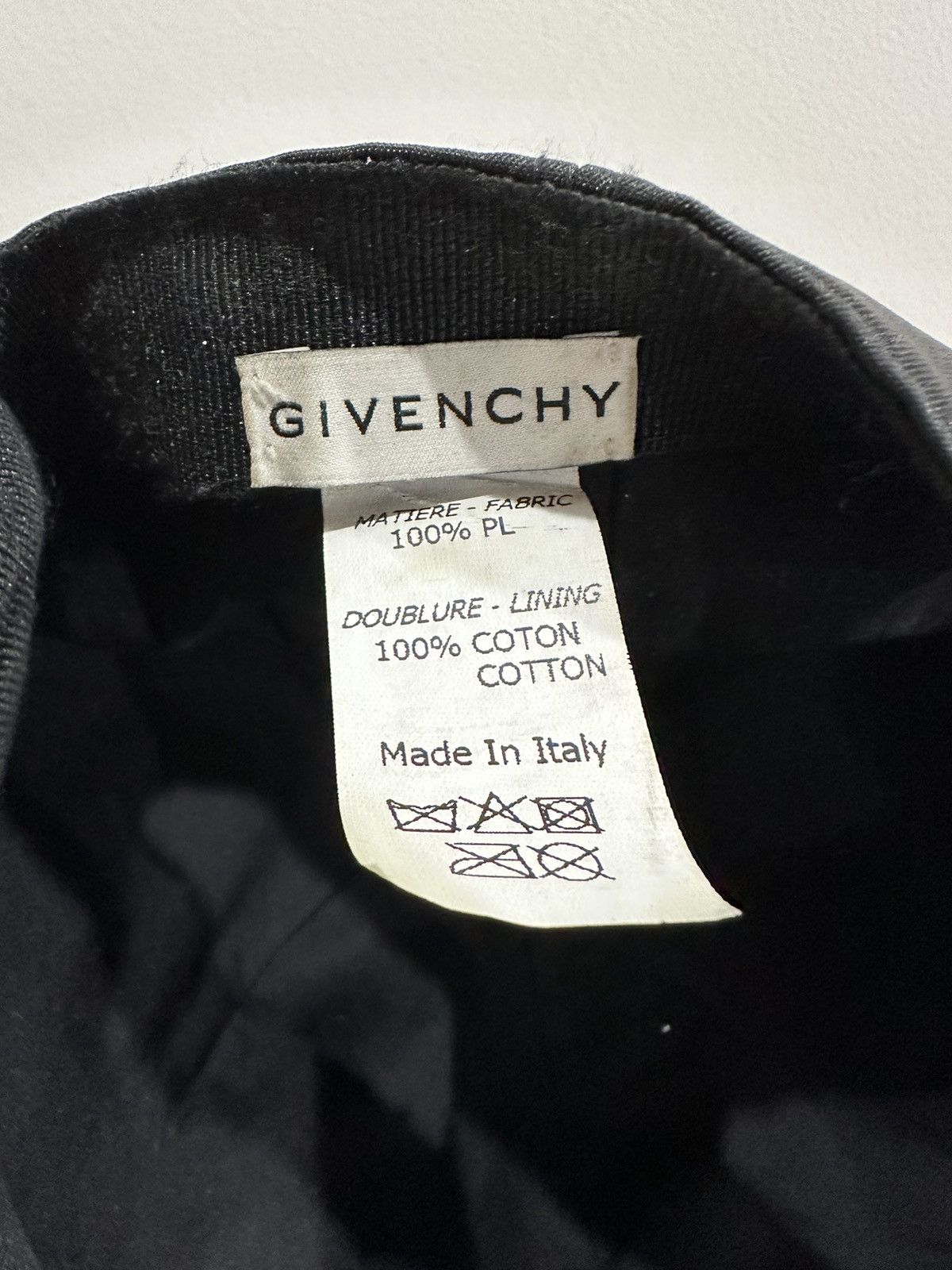 Givenchy Givenchy Black Symmetrical Logo Black Nylon Baseball Hat Size ONE SIZE - 7 Thumbnail
