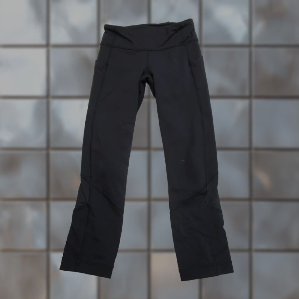Lululemon Lululemon Leggings Womens 4 Black Ankle Pocket Running Jogging Yoga Stretch Size 27" / US 4 / IT 40 - 1 Thumbnail