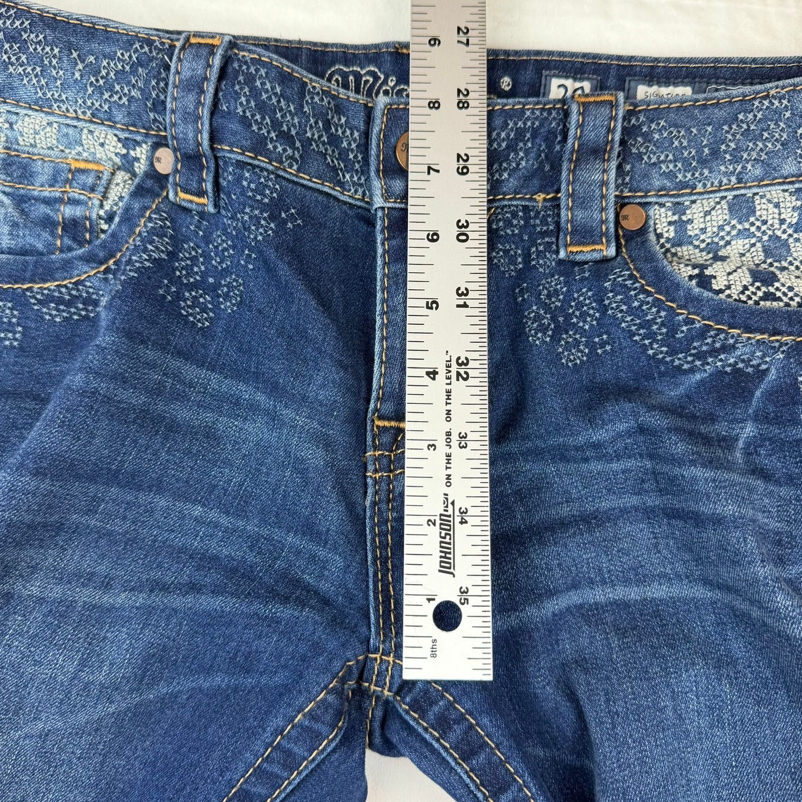 Miss Me Miss Me Signature Cuffed Skinny Jeans Size 29 Size 29" - 7 Thumbnail