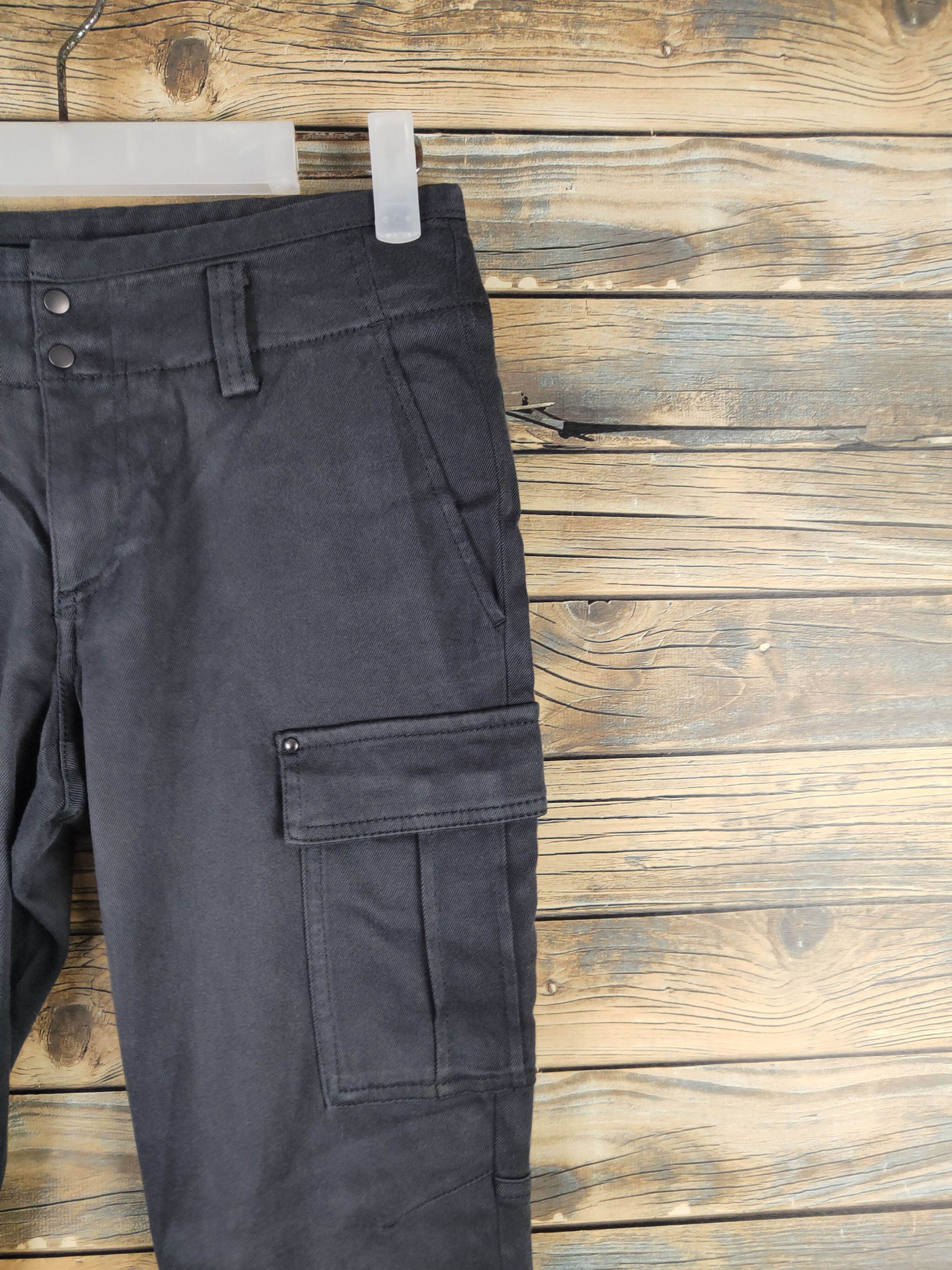 Japanese Brand DL Des Pres Black Multipocket Cargo Pants #2421 Size 26" / US 2 / IT 38 - 5 Thumbnail