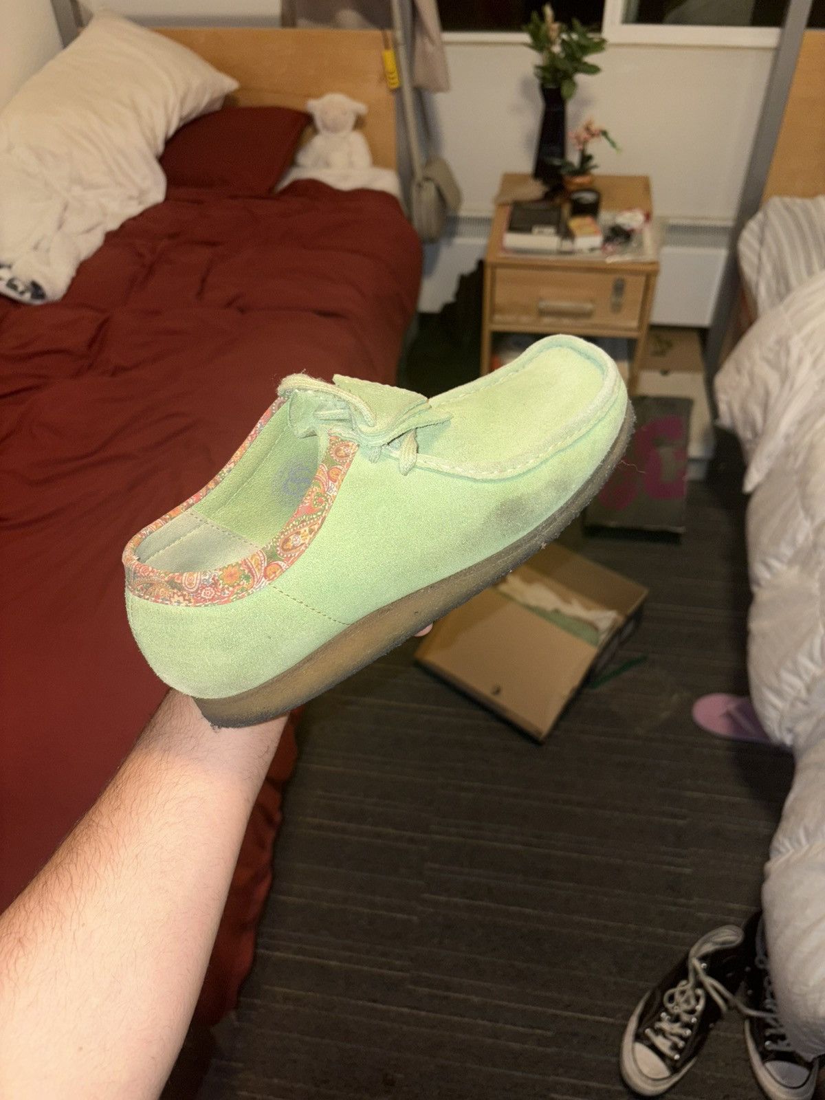 Clarks × Stussy STÜSSY X CLARKS WALLABEES Cactus Green Paisley 10.5 Stussy Size US 10.5 / EU 43-44 - 5 Thumbnail