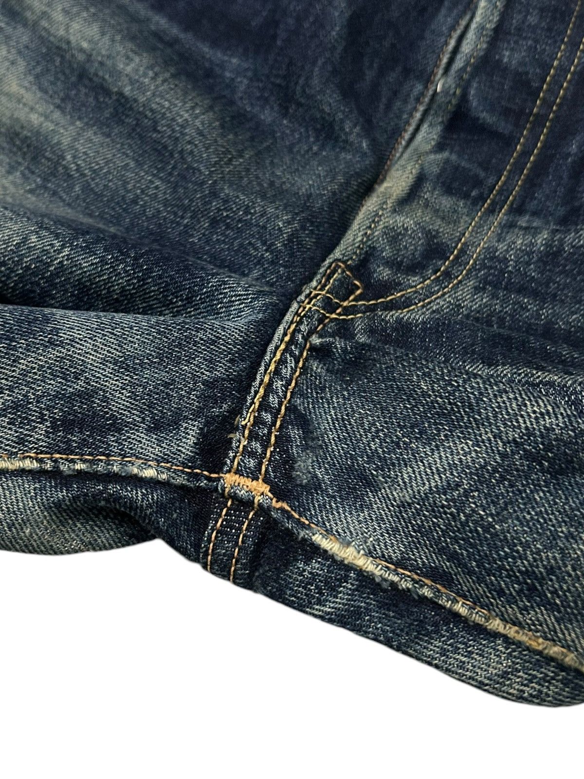 Japanese Brand × Kapital × Vintage Vtg JapaneseBrand Hooper jeans Distreessed Selvedge Denim 🎌☠️ Size US 30 / EU 46 - 9 Thumbnail