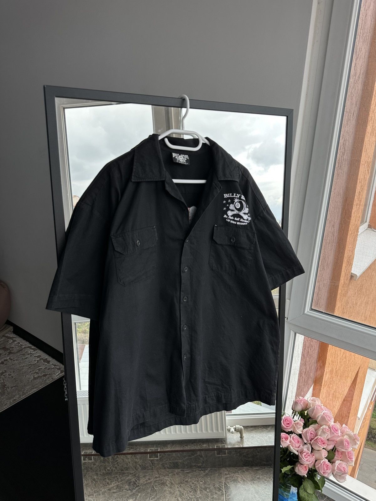 Vintage Vintage Billy Eight Moto 90s Short Sleeve Embroidered Shirt Size US XL / EU 56 / 4 - 5 Thumbnail