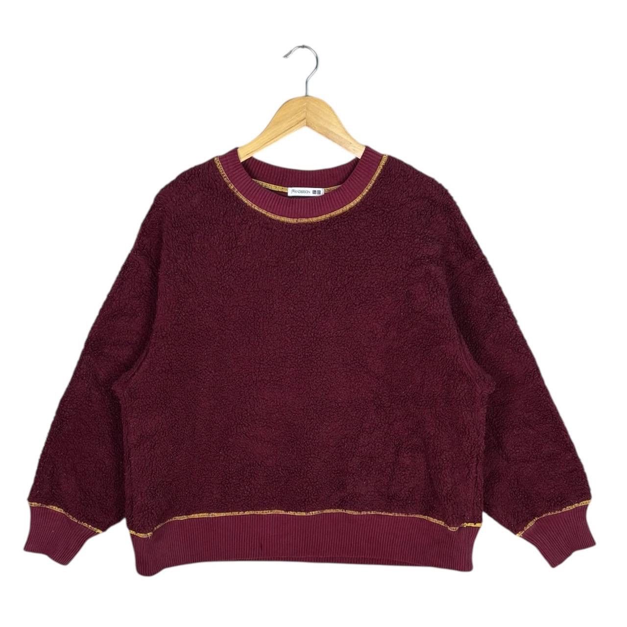 JW Anderson x Uniqlo Fleece Burgundy Sweater Jumper