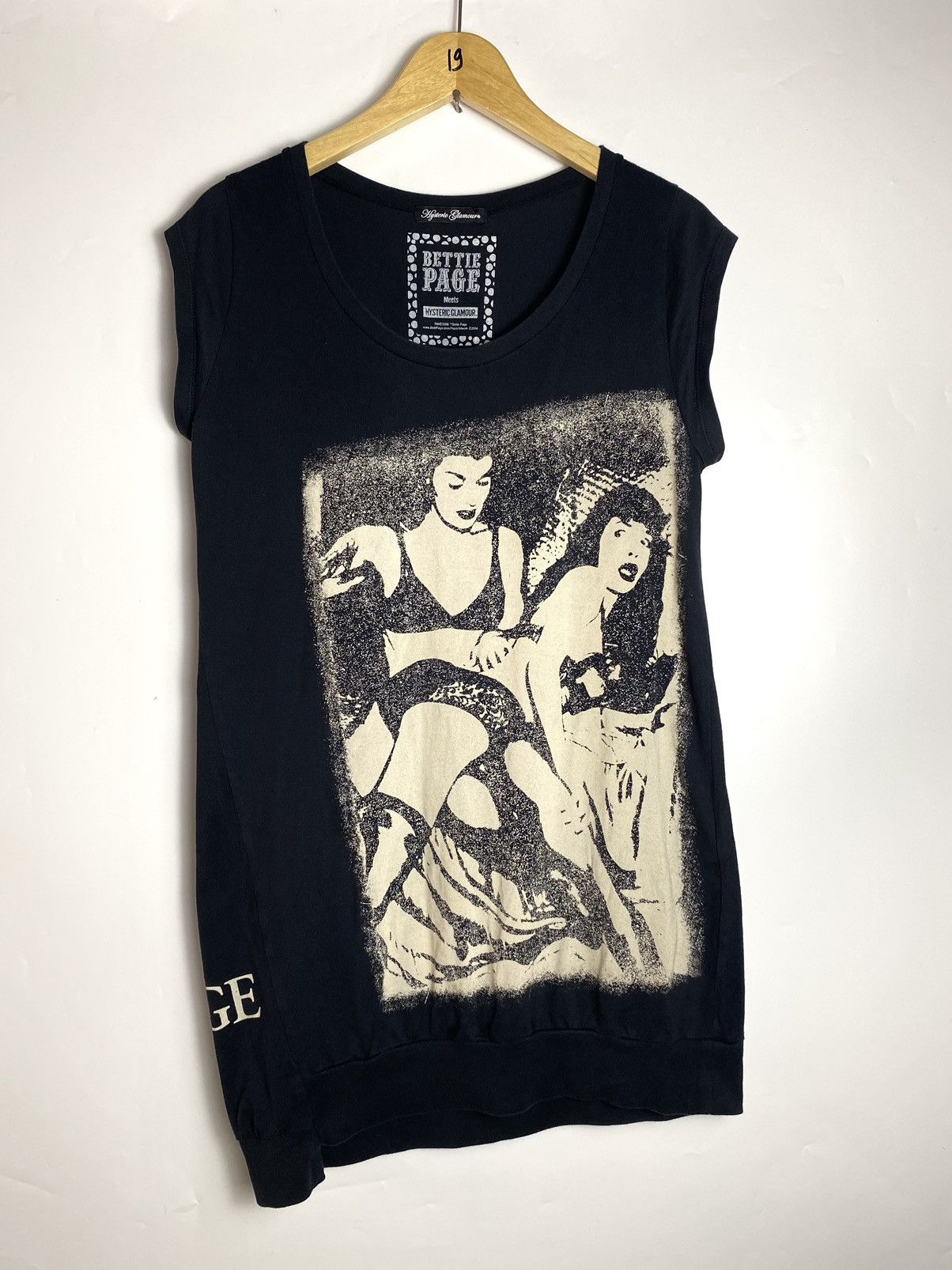 hysteric glamour x bettie page tank top