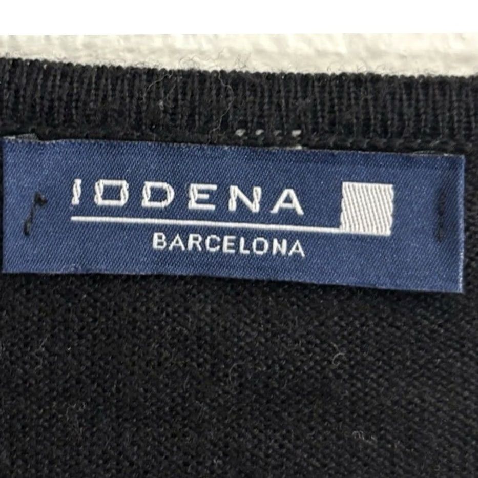 Vintage IODENA BARCELONA Cardigan Black Striped Knit Women Size XS Size XS / US 0-2 / IT 36-38 - 4 Thumbnail