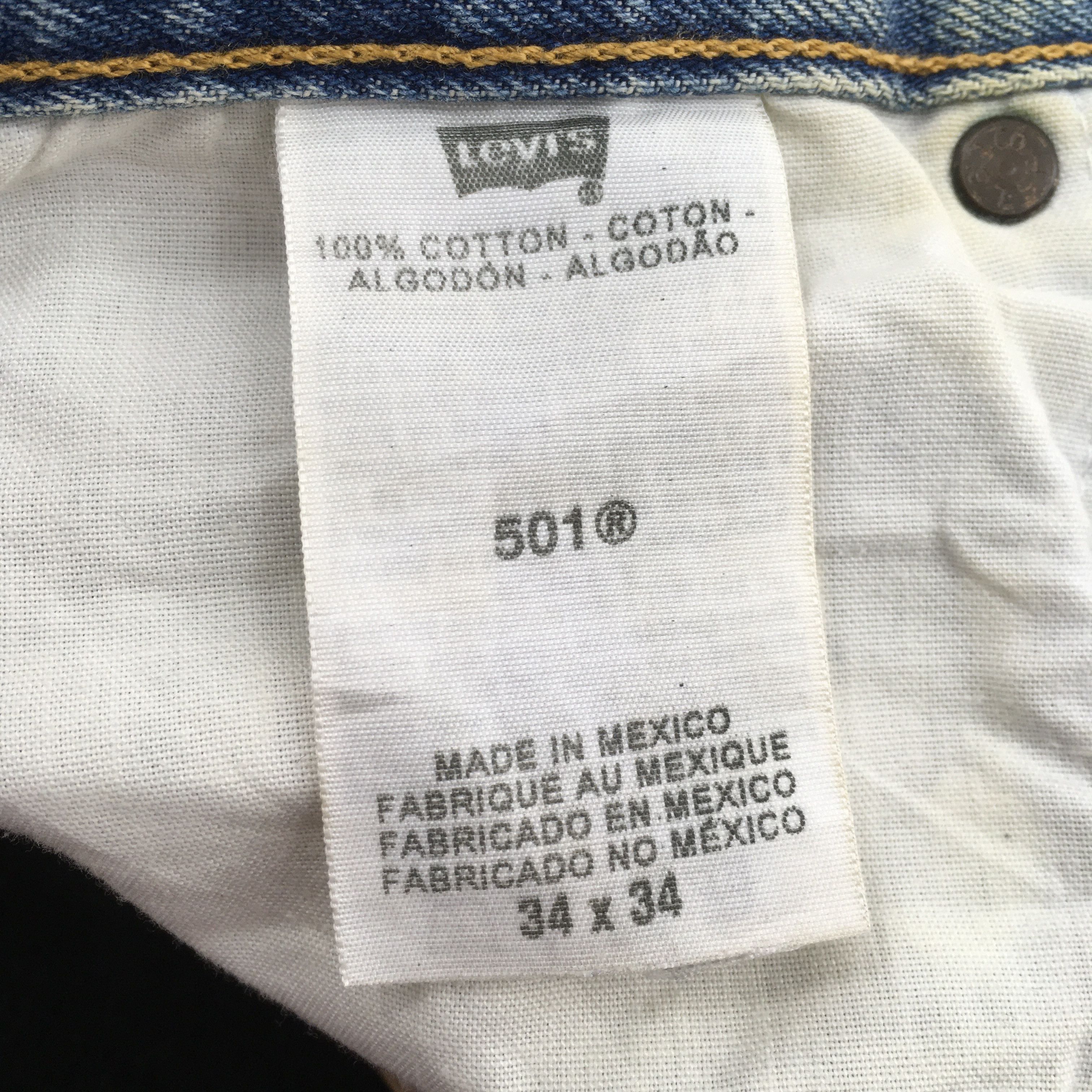 Levi's Size 32x30 Vintage 1980s Levi's 501 Regular Fit Jeans S1943 Size US 32 / EU 48 - 13 Thumbnail