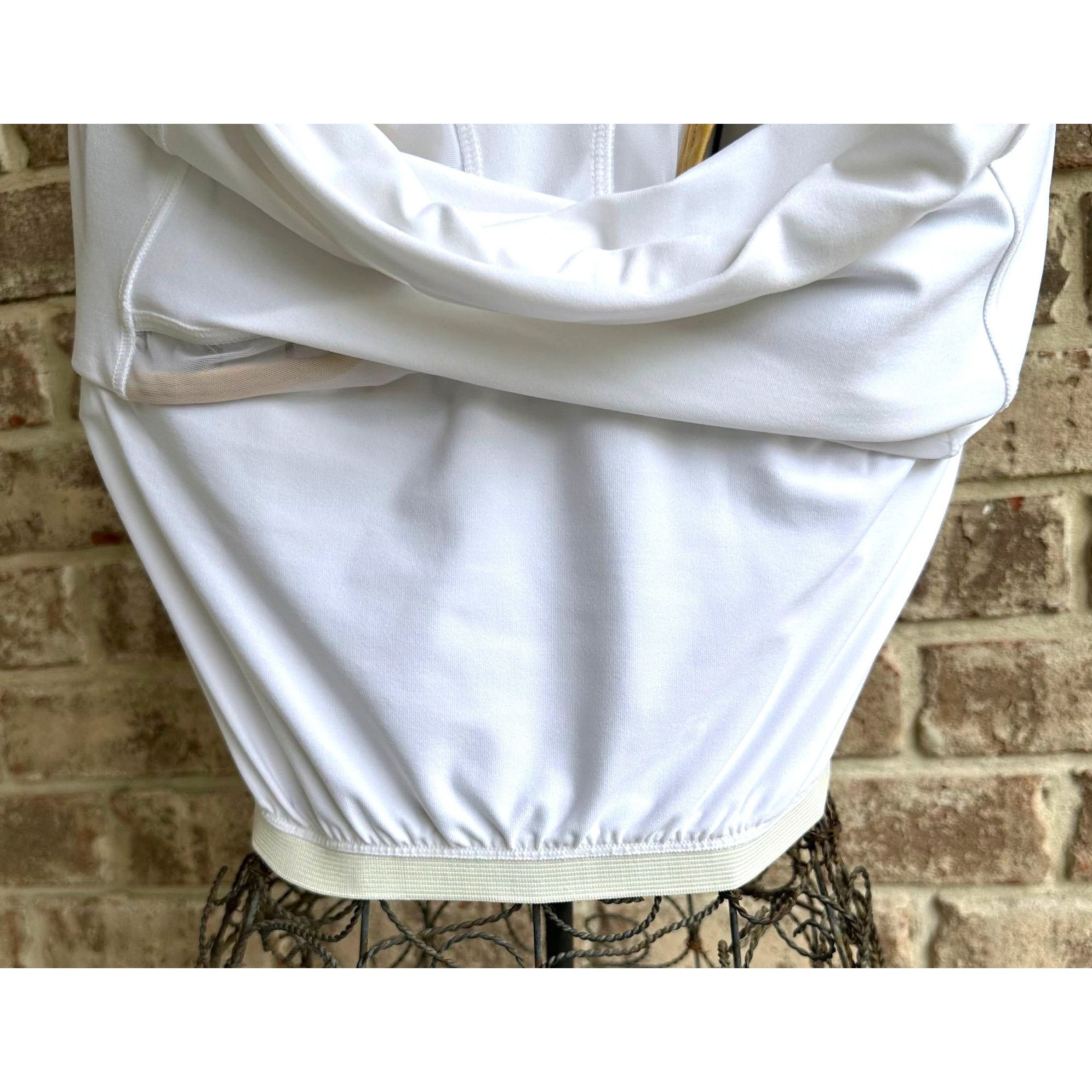 Other Bosofibella Athletic Top Large White Sleeveless Racerback Pi Size L / US 10 / IT 46 - 8 Thumbnail