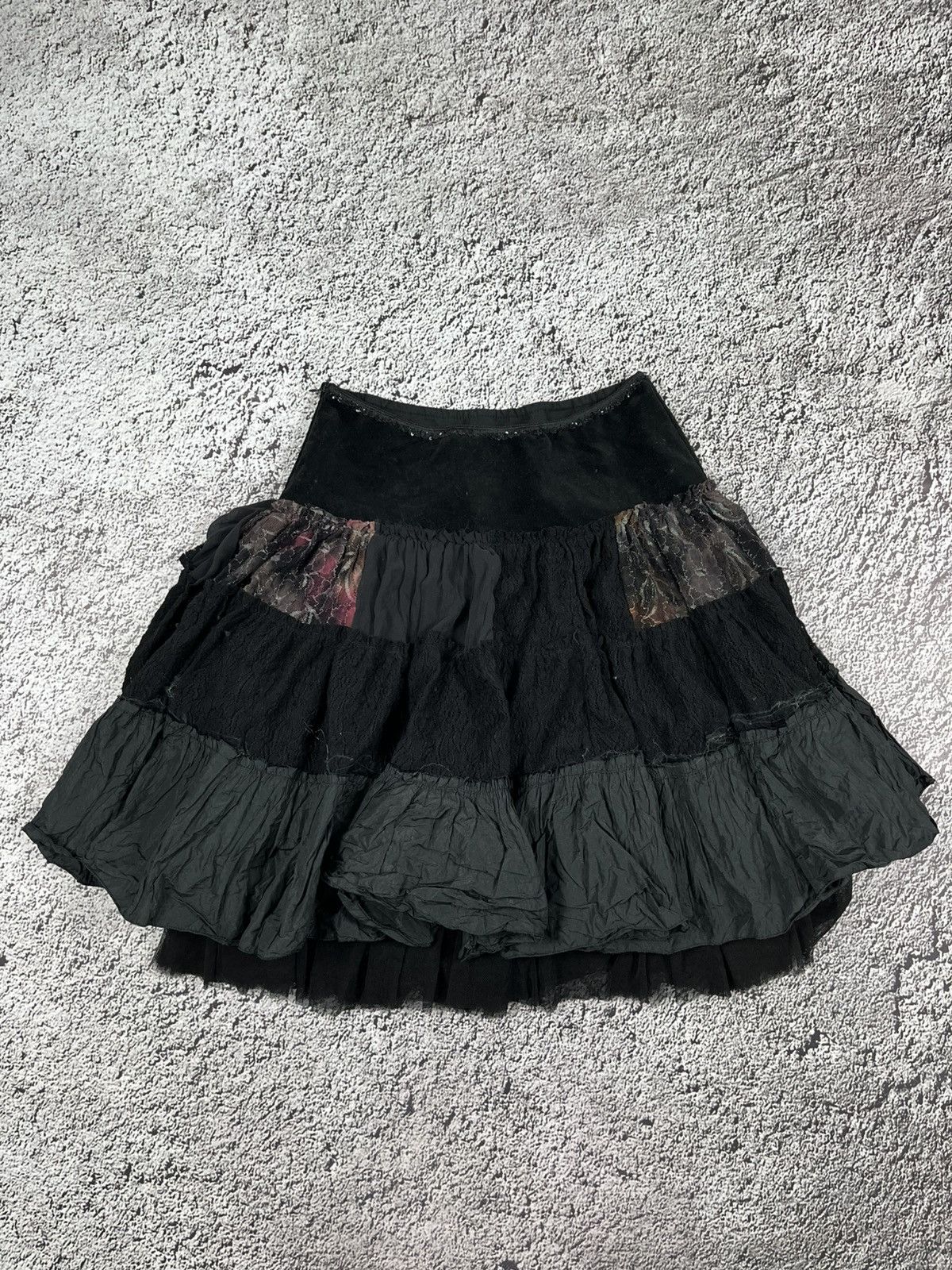 Japanese Brand Vintage 90s pleated mesh lush midi skirt retro style M Size 30" / US 8 / IT 44 - 7 Thumbnail