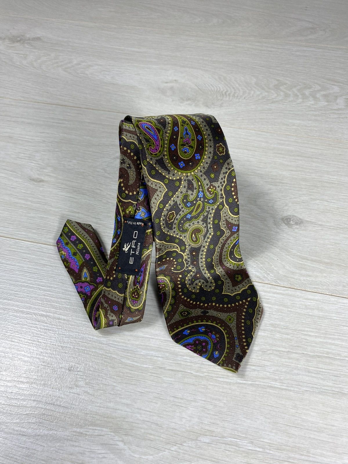 Etro × Vintage ETRO Milano Italy Paisley Cravatte Size ONE SIZE - 2 Thumbnail