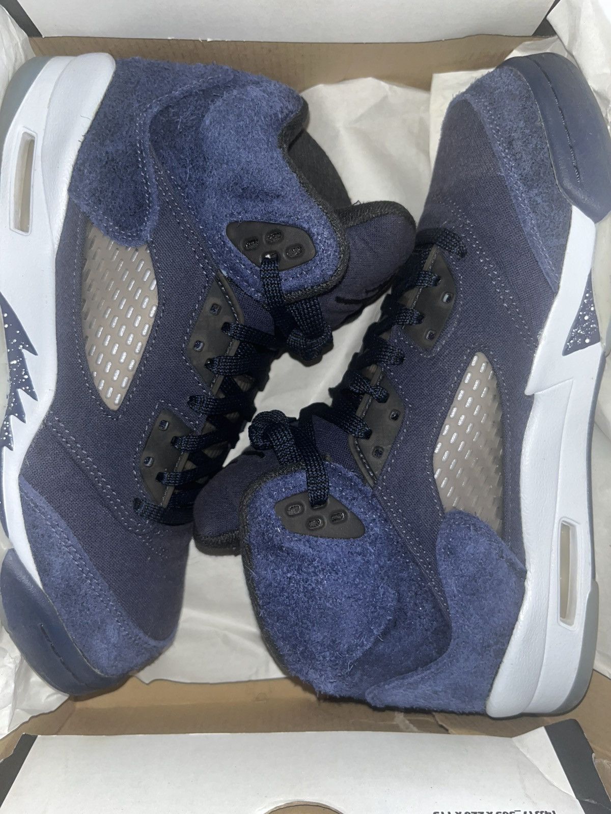 Nike Air Jordan 5 “Midnight Navy” Grade School Size US 8 / IT 38 - 1 Thumbnail