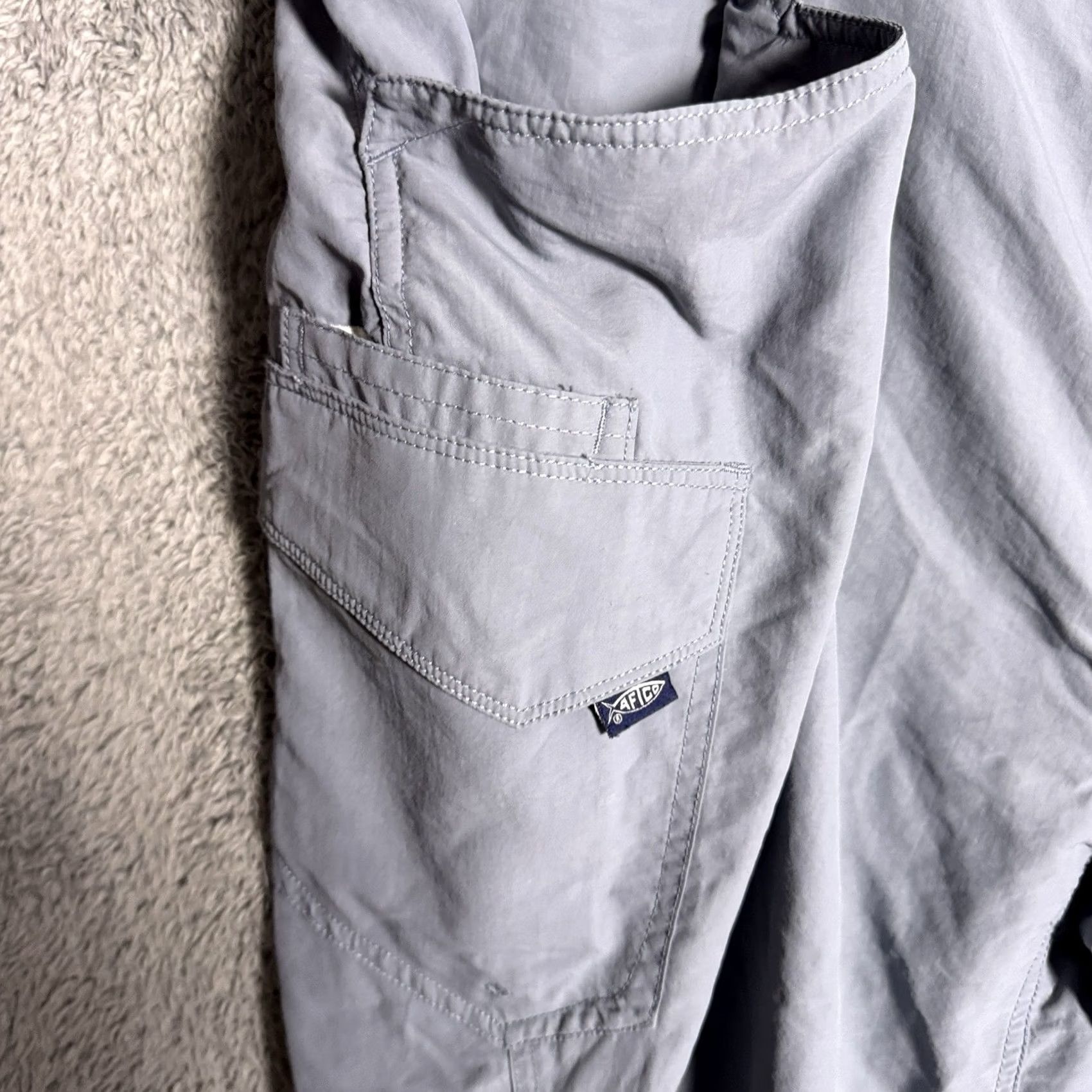 Vintage AFTCO Pants Mens 40x30 Gamma Ray Nylon Cargo Blue Size US 40 / EU 56 - 4 Thumbnail