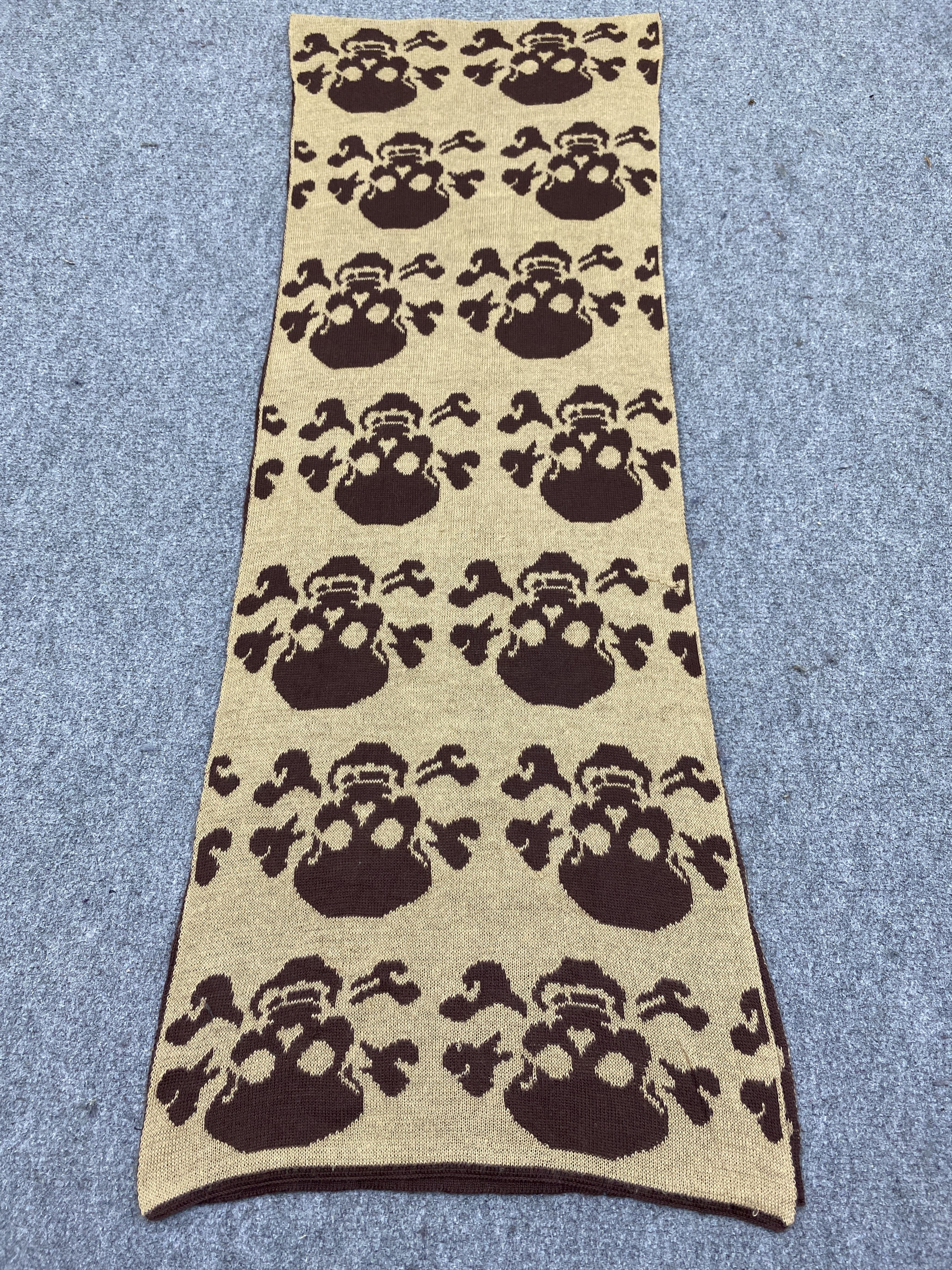 Japanese Brand Japanese Brand Skulls Wool Scarf Muffler SC0324 Size ONE SIZE - 6 Thumbnail