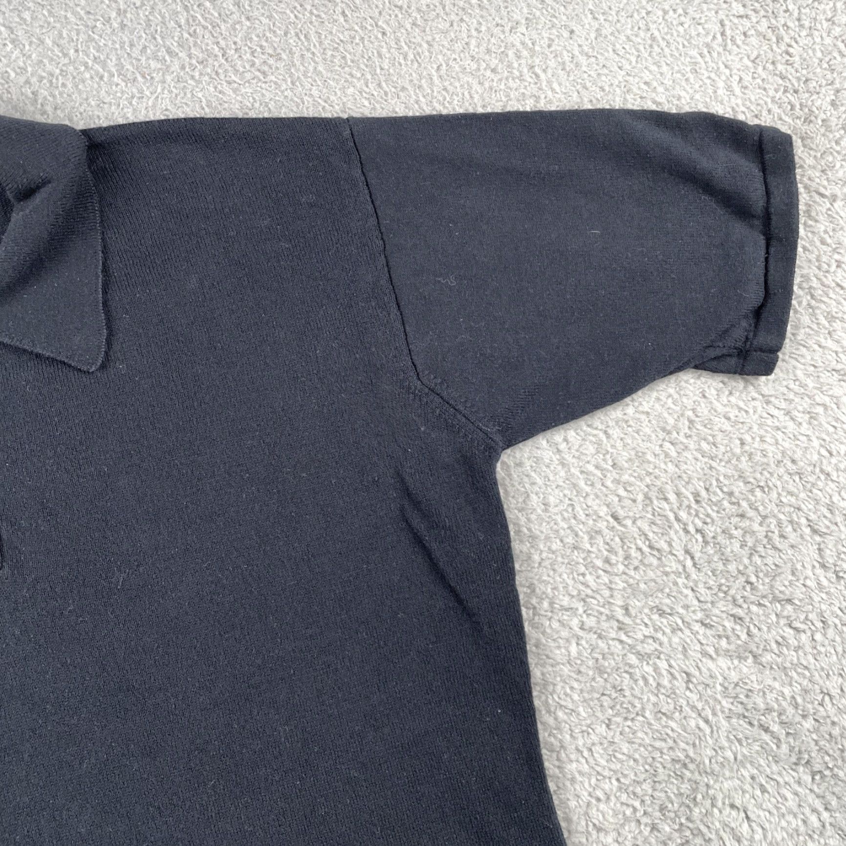Henri Bendel VINTAGE Henri Bendel New York Large Black Polo Shirt Mens L 100% Cotton Short Sleeve Collared Classic Solid Made In Italy Size US L / EU 52-54 / 3 - 4 Thumbnail