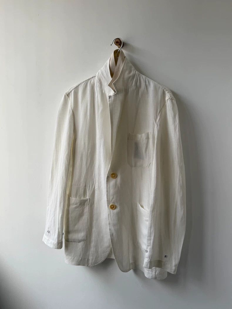 Yohji Yamamoto Yohji Yamamoto Yohji Yamamoto Y's Linen Blazer Jacket Size US M / EU 48-50 / 2 - 2 Thumbnail