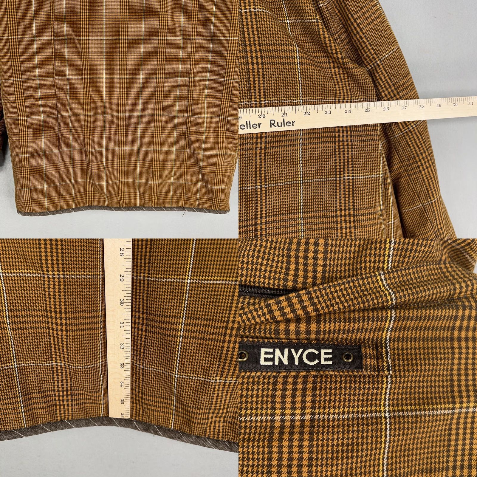 Enyce Enyce Jacket Mens 2XL Brown Plaid Sherpa Lined Winter Parka Coat Hip Hop Y2K Jacket Size US XXL / EU 58 / 5 - 9 Thumbnail