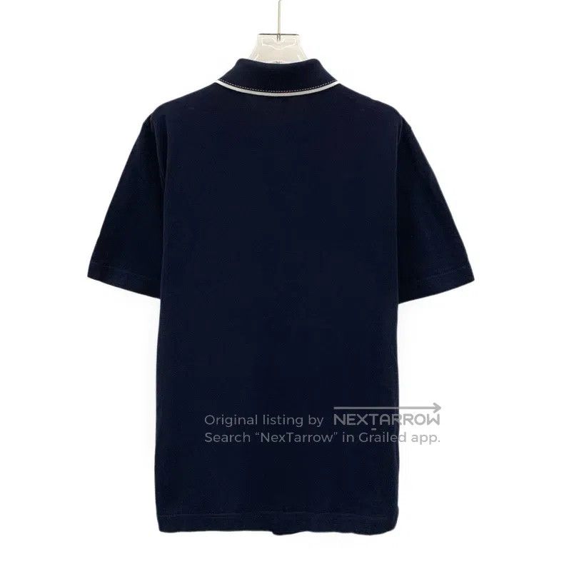 Hermes Hermes Navy blue cotton short-sleeved polo shirt Size US XS / EU 42 / 0 - 2 Thumbnail