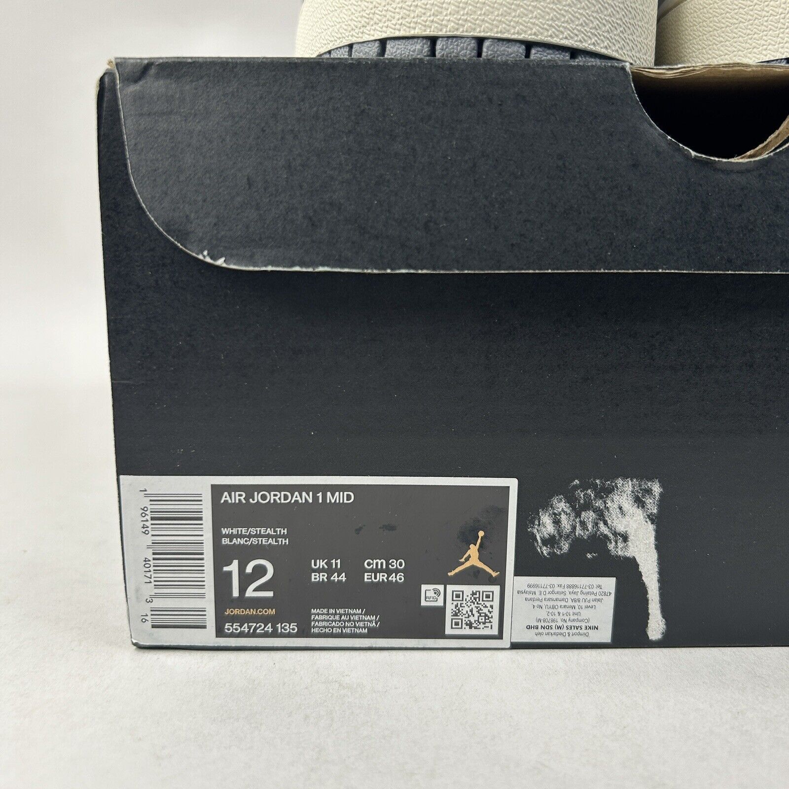 Nike Nike Air Jordan 1 Mid Retro “Neutral Grey” 2024 Size US 12 / EU 45 - 5 Thumbnail