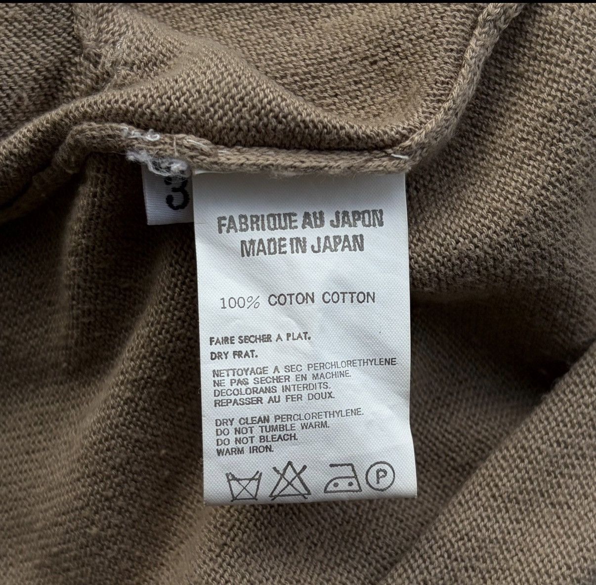 Yohji Yamamoto Yohji Yamamoto 05ss Camel Zip-Up Knit Cardigan K4 Size US L / EU 52-54 / 3 - 5 Thumbnail