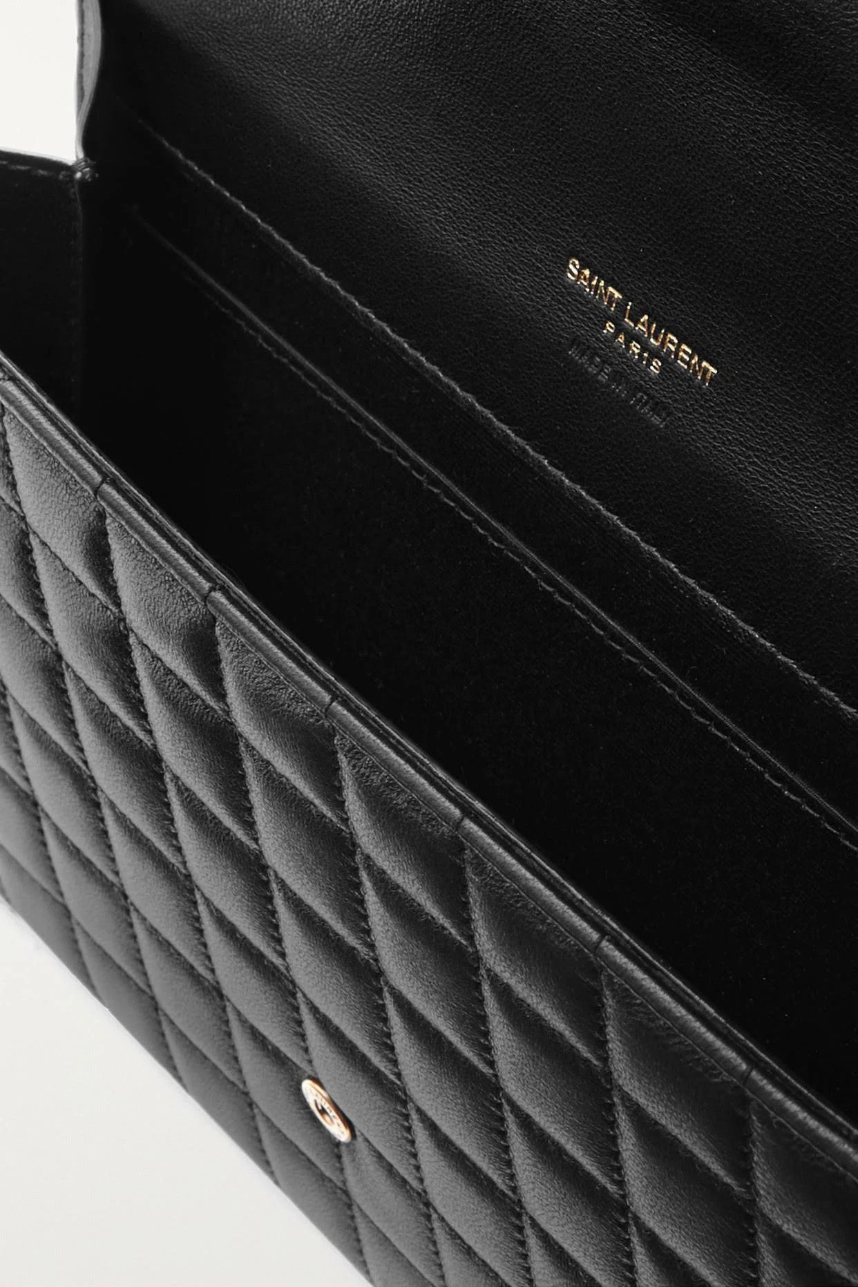 Saint Laurent Paris o1s1wg111024 Size: OS / Flap Pouch in Nero Size ONE SIZE - 4 Thumbnail