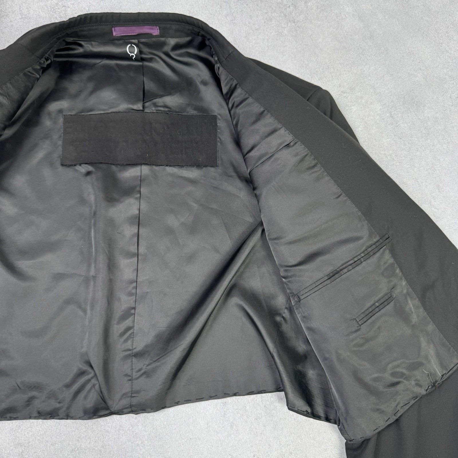 Vintage Oblivious? Recycled Croped Blazer Jacket Women Black Size ONE SIZE - 14 Thumbnail