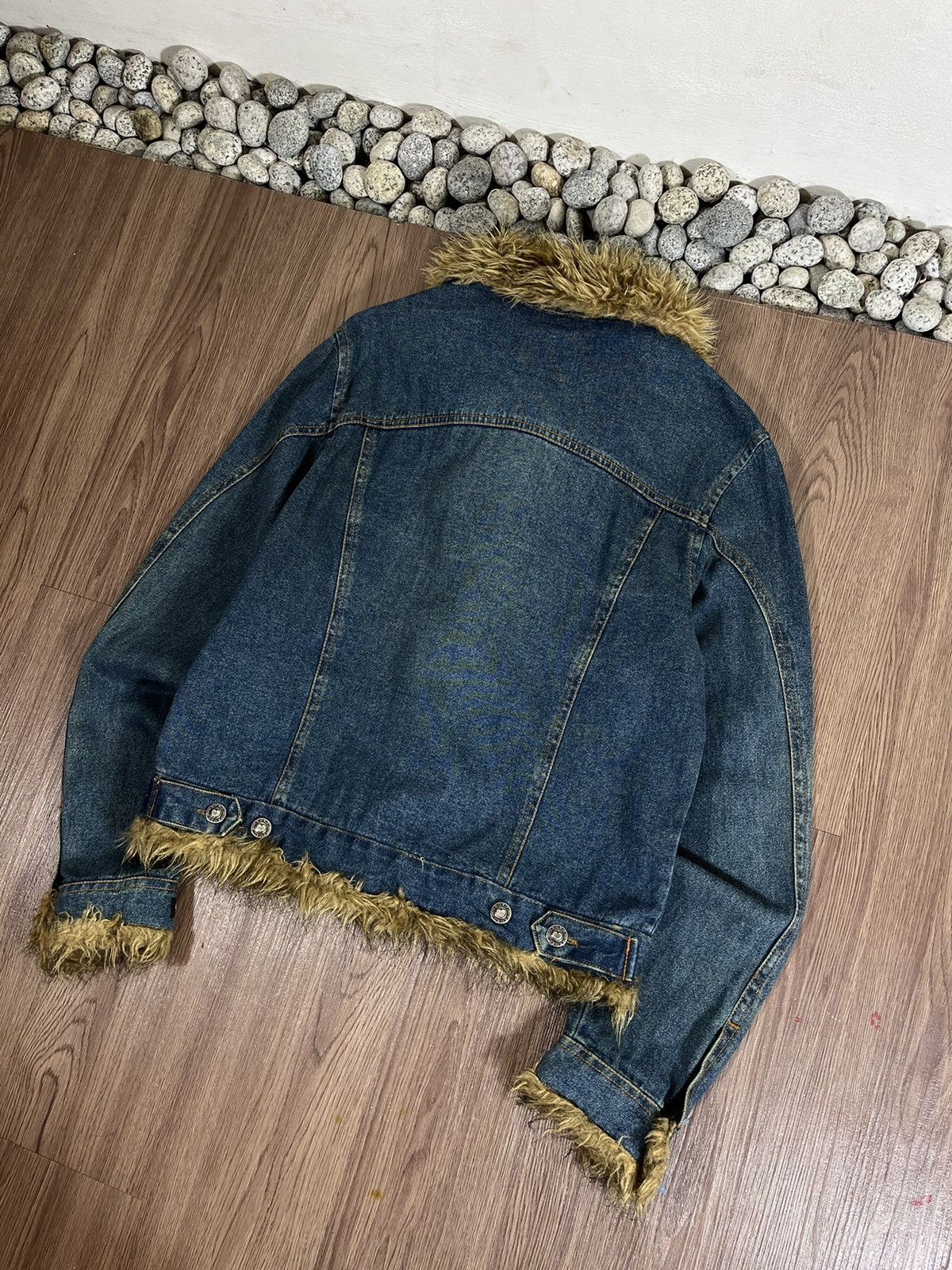 Beauty Beast XoxoJeans Fur Cropped Denim Jacket Size US M / EU 48-50 / 2 - 5 Thumbnail