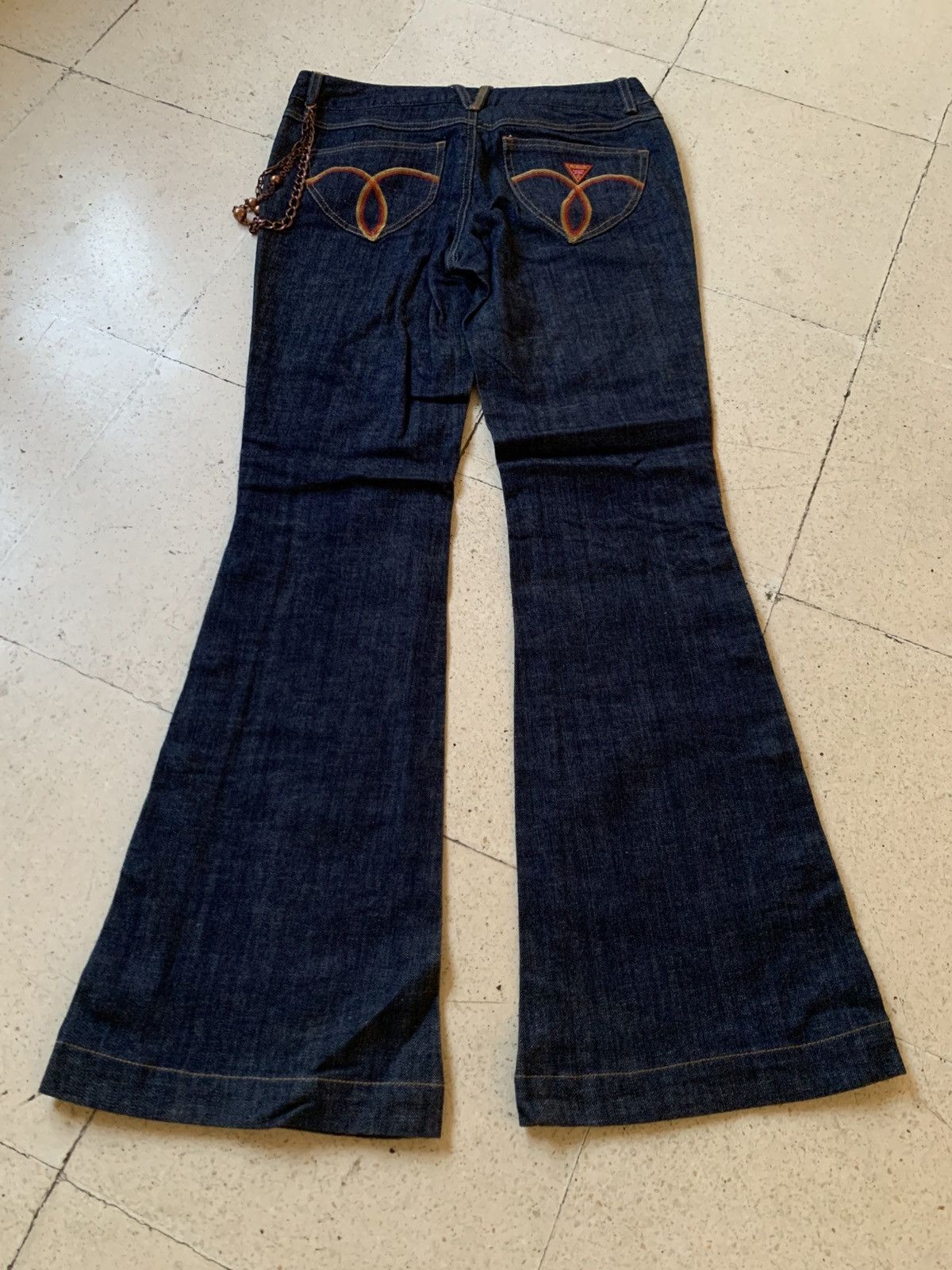Fiorucci Fiorucci safety jeans flared punk style pant Size 29" - 4 Thumbnail