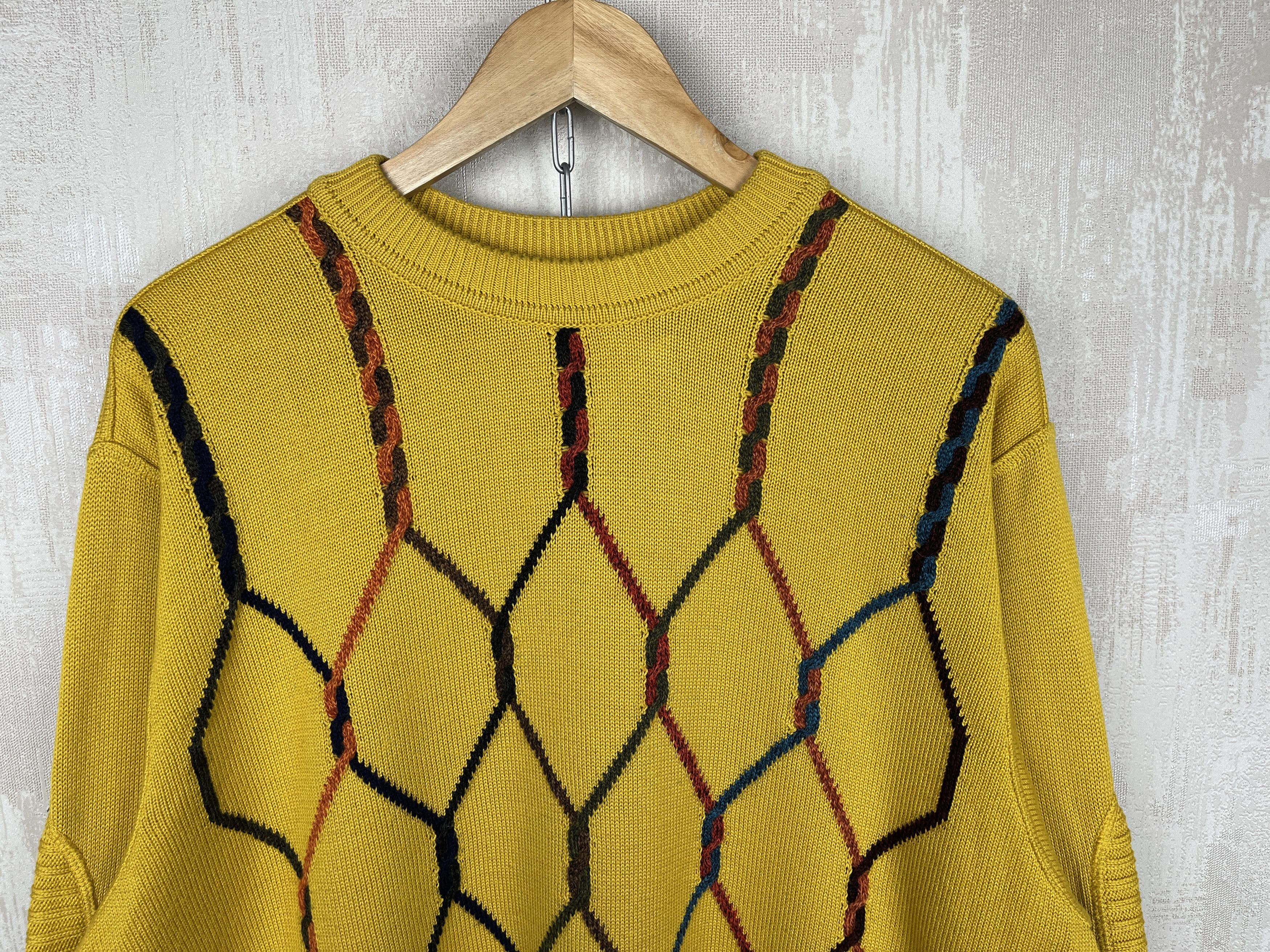 Carlo Colucci Vintage Carlo Colucci Crew Neck Sweater Cotton Blend Size US L / EU 52-54 / 3 - 3 Thumbnail