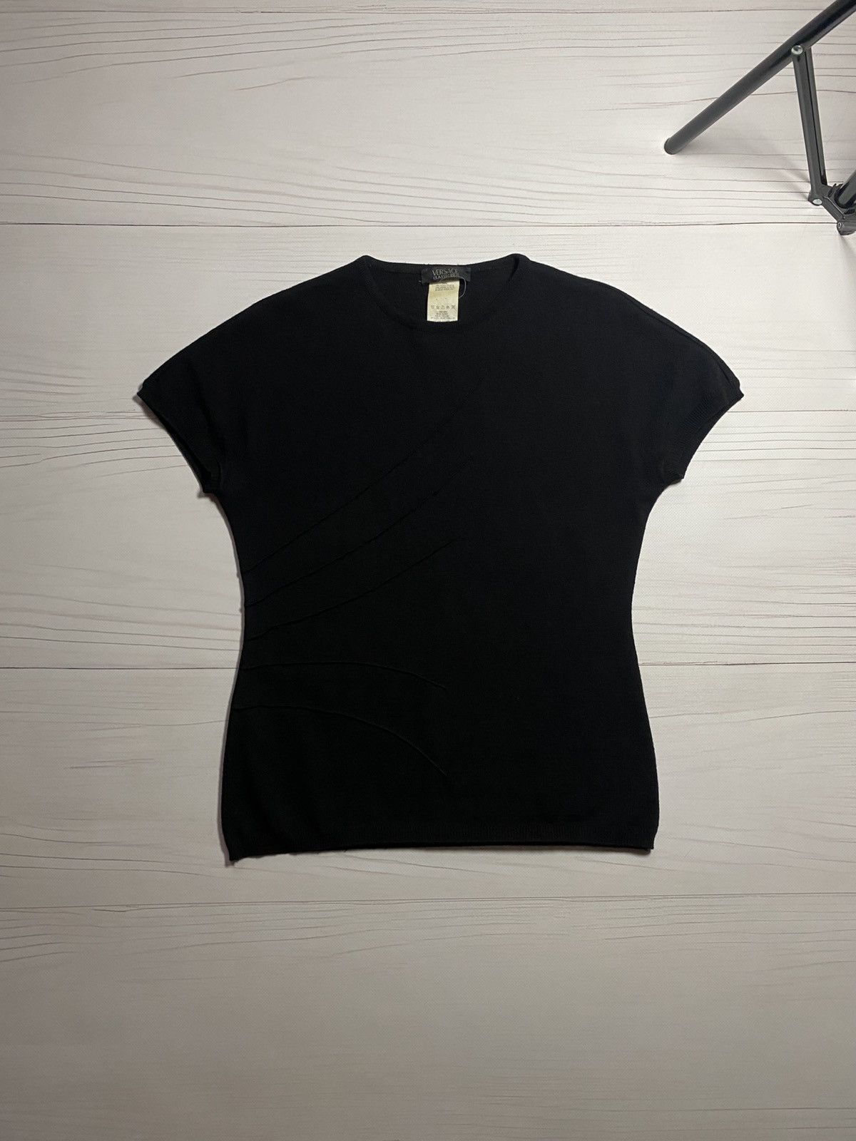 Versace Vintage Versace Classic V2 lana merinos extrafine Knit Top Size M / US 6-8 / IT 42-44 - 1 Thumbnail