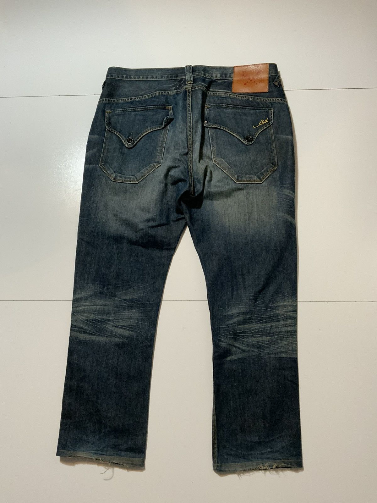 Ed Hardy Y2K Ed Hardy Audigier 2009 Button Fly Baggy Denim Jeans Size US 38 / EU 54 - 3 Thumbnail