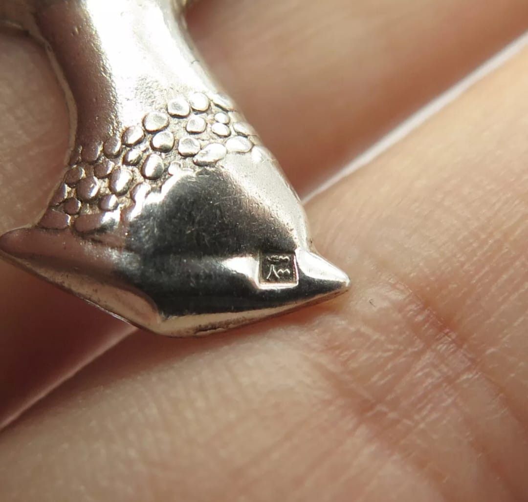 Vintage 800 Silver Vintage Egyptian Queen Nefertiti Pharaoh Pendant Size ONE SIZE - 4 Thumbnail