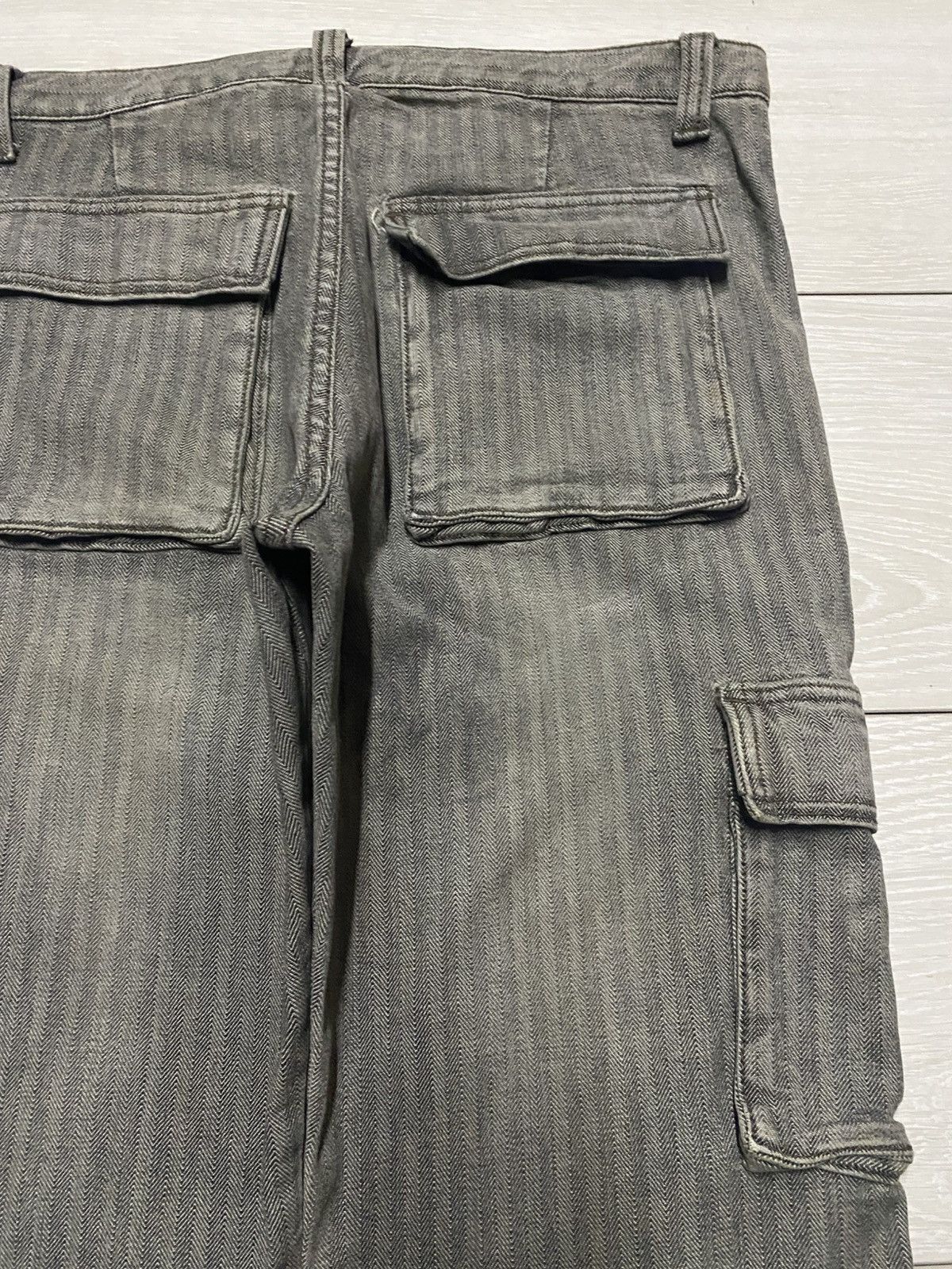 Global Work Crazy Vintage Global Work Cargo Hickory Jeans Size US 32 / EU 48 - 8 Thumbnail