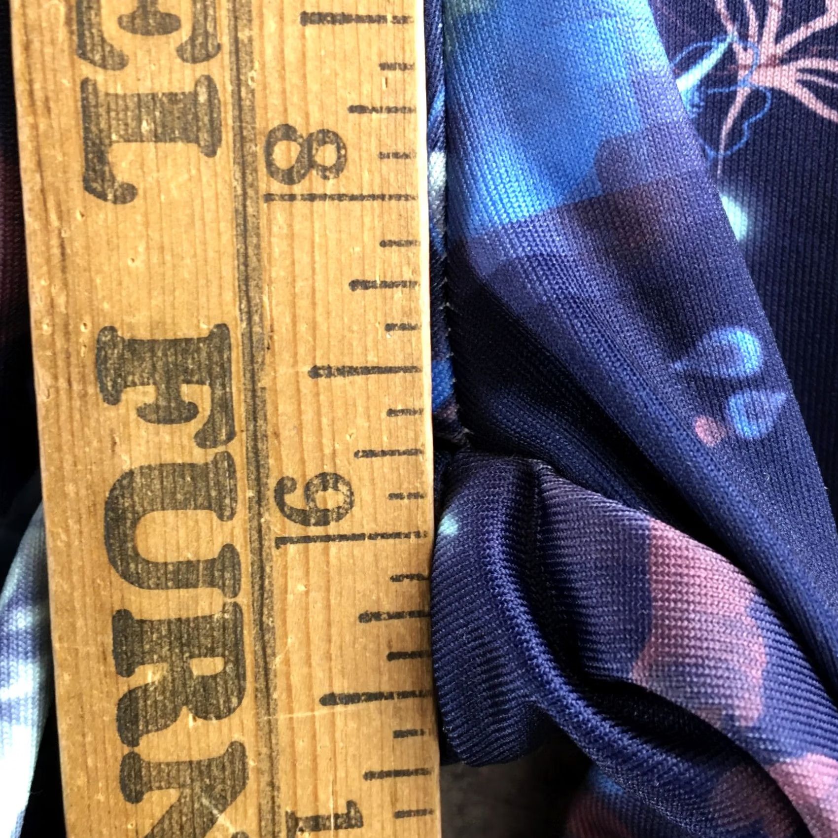 Converse Converse Leggings Womens Medium Navy Floral Print Stretch Athletic Activewear Size 32" / US 10 / IT 46 - 7 Thumbnail