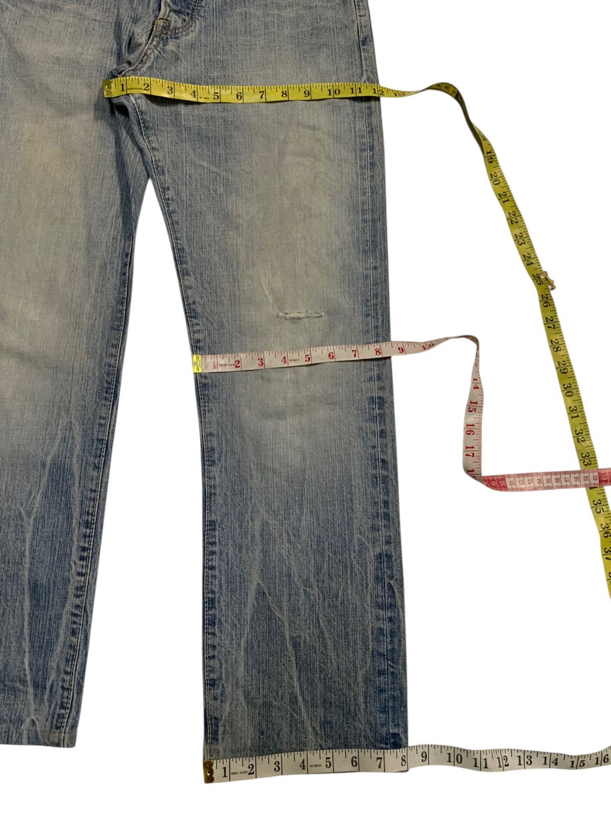Edwin VINTAGE EDWIN 505BXX SELVEDGE FADED&RUSTY DISTRESSED DENIM Size US 30 / EU 46 - 20 Thumbnail