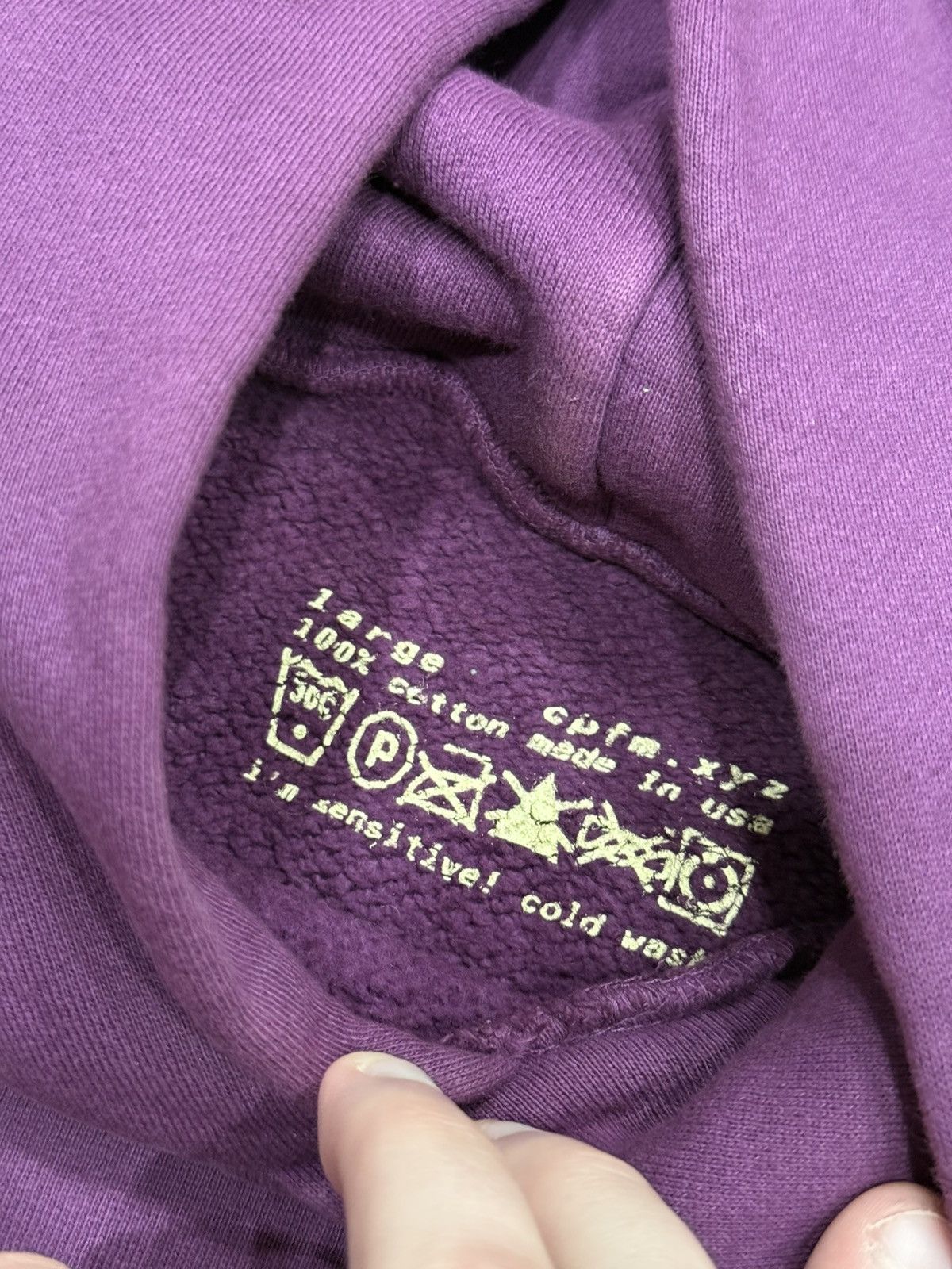 Cactus Plant Flea Market CPFM Cactus Plant Flea Market Magenta Born Again Hoodie Size US L / EU 52-54 / 3 - 8 Thumbnail