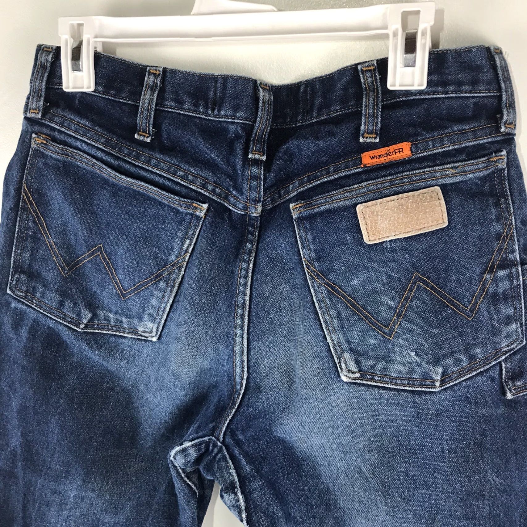 Wrangler VINTAGE Wrangler Flame Resistant Jeans Mens Size 33 Waist 30 Inseam Blue Steel Cowboy Western Size US 33 - 7 Thumbnail