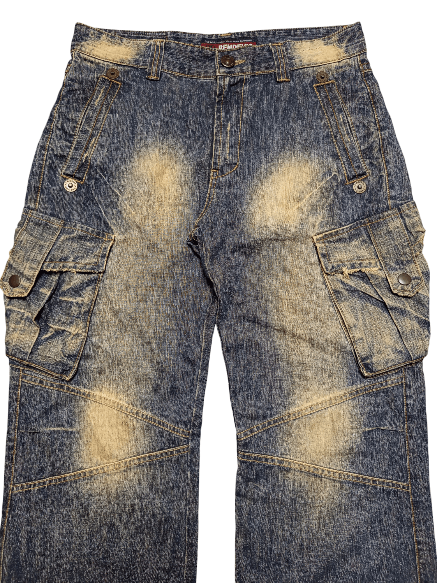 Vintage Rusty Distressed Jean Baggy Grunge Cargo Size US 31 - 5 Thumbnail
