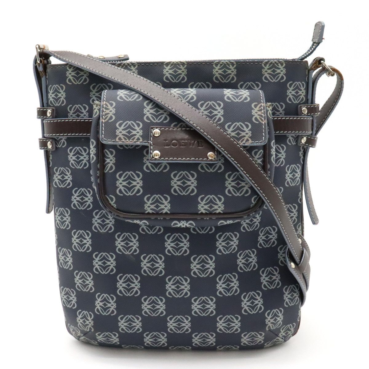 Loewe Loewe Loewe Anagram PVC Leather Shoulder Bag with Pouch Plastic Crossbody Bag in Good Condition Size ONE SIZE - 1 Thumbnail