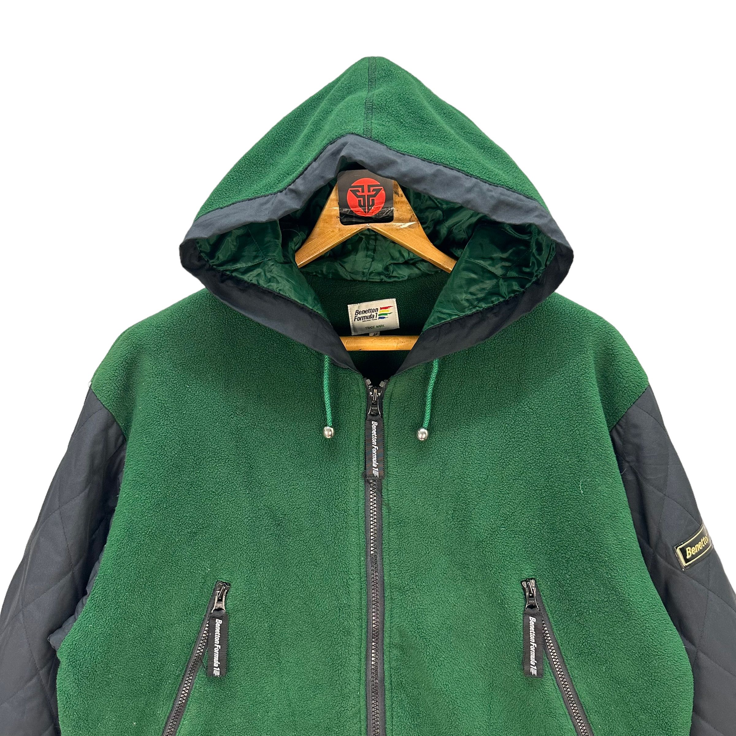 Benetton BENETTON FORMULA 1 HOODIE FLEECE JACKET #7686-164 Size US M / EU 48-50 / 2 - 2 Thumbnail