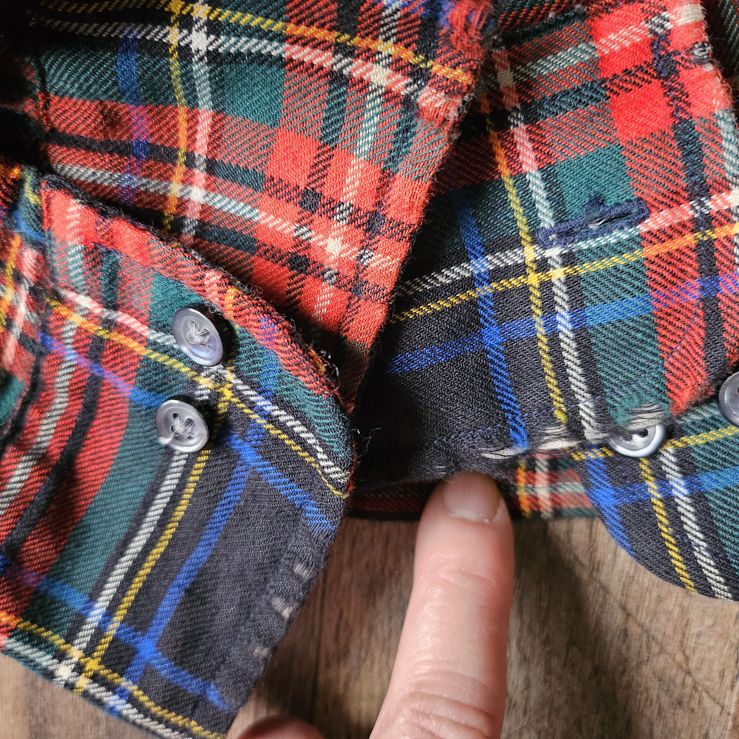Lands' End × Vintage VTG Lands End Viyella Shirt Mens L 16-16 1/2 Button Down . Size US L / EU 52-54 / 3 - 6 Thumbnail